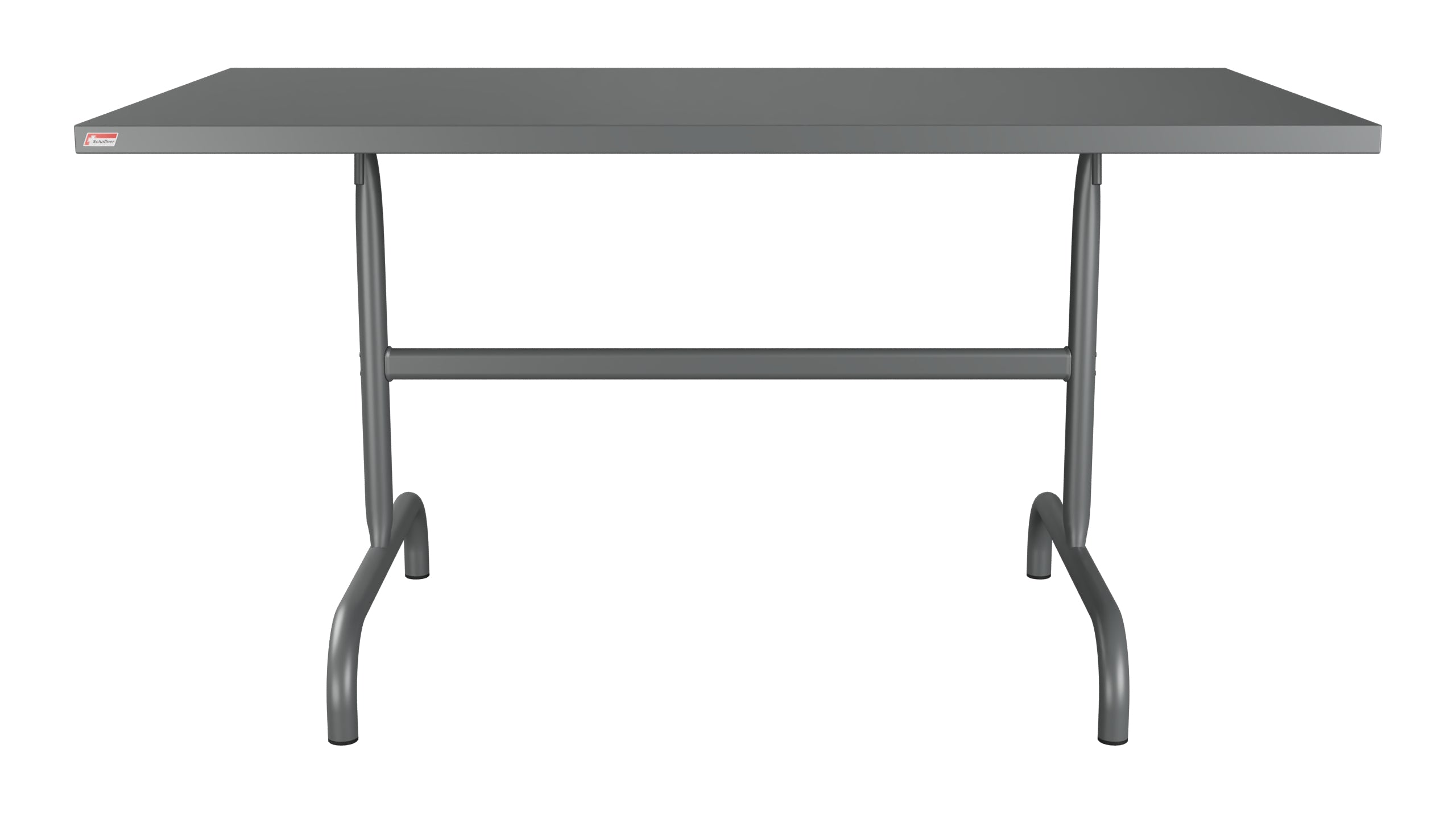 Säntis Metall-Gartentisch 140x80 klappbar in Graphit präsentiert im Onlineshop von KAQTU Design AG. Gartentisch ist von Schaffner