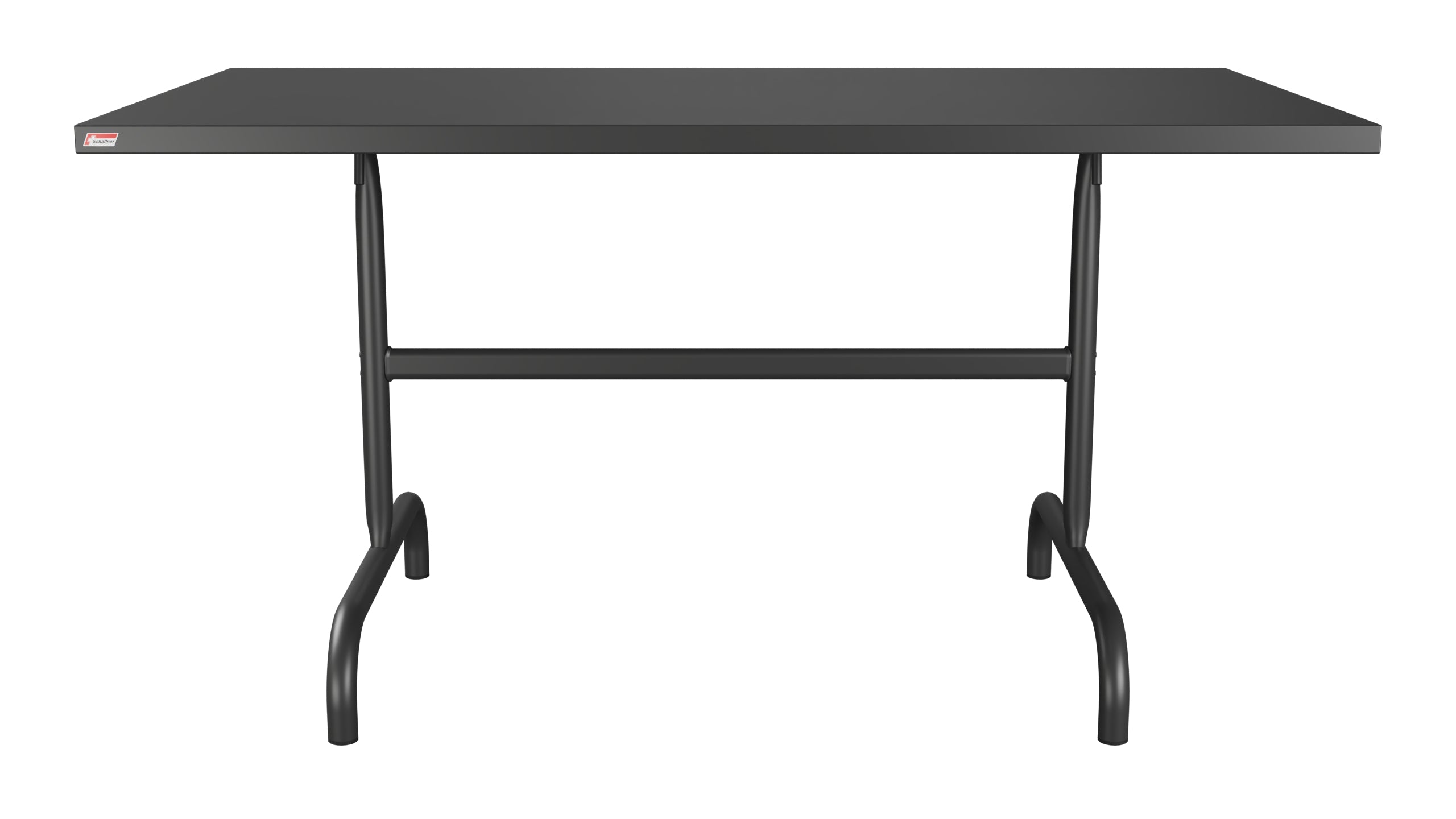 Säntis Metall-Gartentisch 140x80 klappbar in Anthrazit präsentiert im Onlineshop von KAQTU Design AG. Gartentisch ist von Schaffner