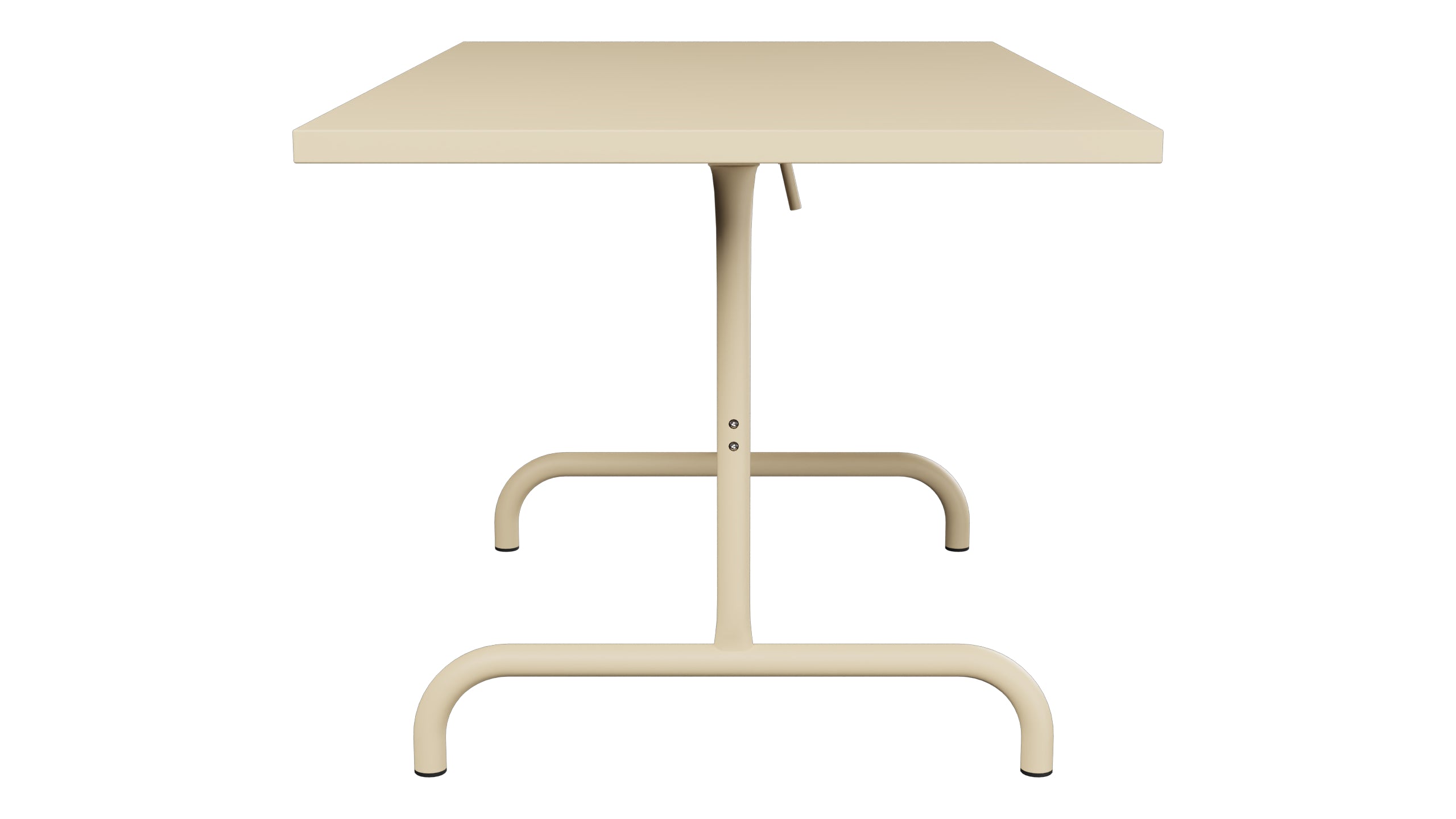 Säntis Metall-Gartentisch 140x80 klappbar in Pastellbraun präsentiert im Onlineshop von KAQTU Design AG. Gartentisch ist von Schaffner