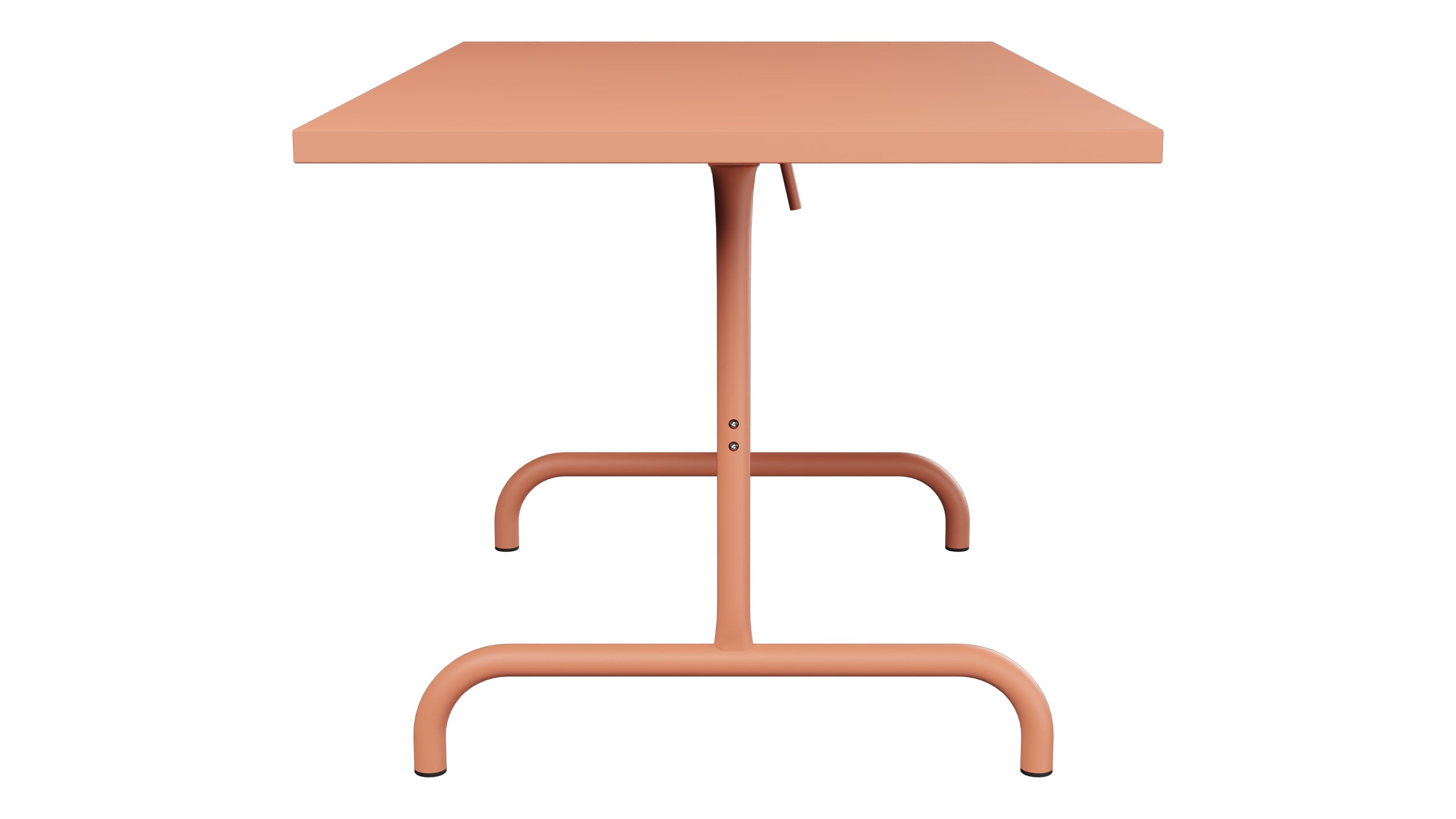 Säntis Metall-Gartentisch 140x80 klappbar in Pastellterracotta präsentiert im Onlineshop von KAQTU Design AG. Gartentisch ist von Schaffner