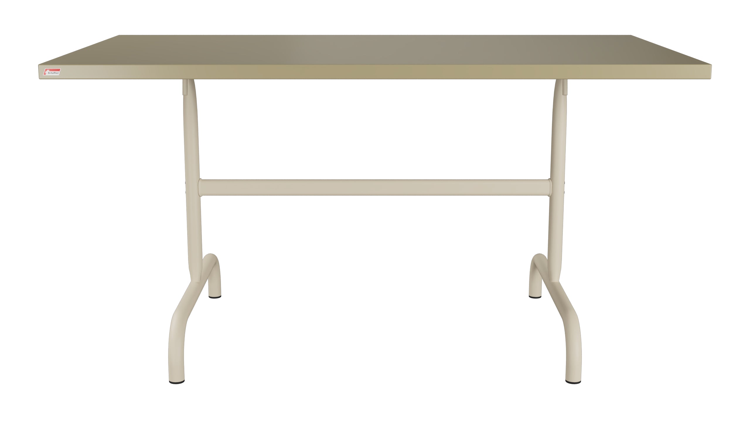 Säntis Metall-Gartentisch 140x80 klappbar in Champagner präsentiert im Onlineshop von KAQTU Design AG. Gartentisch ist von Schaffner