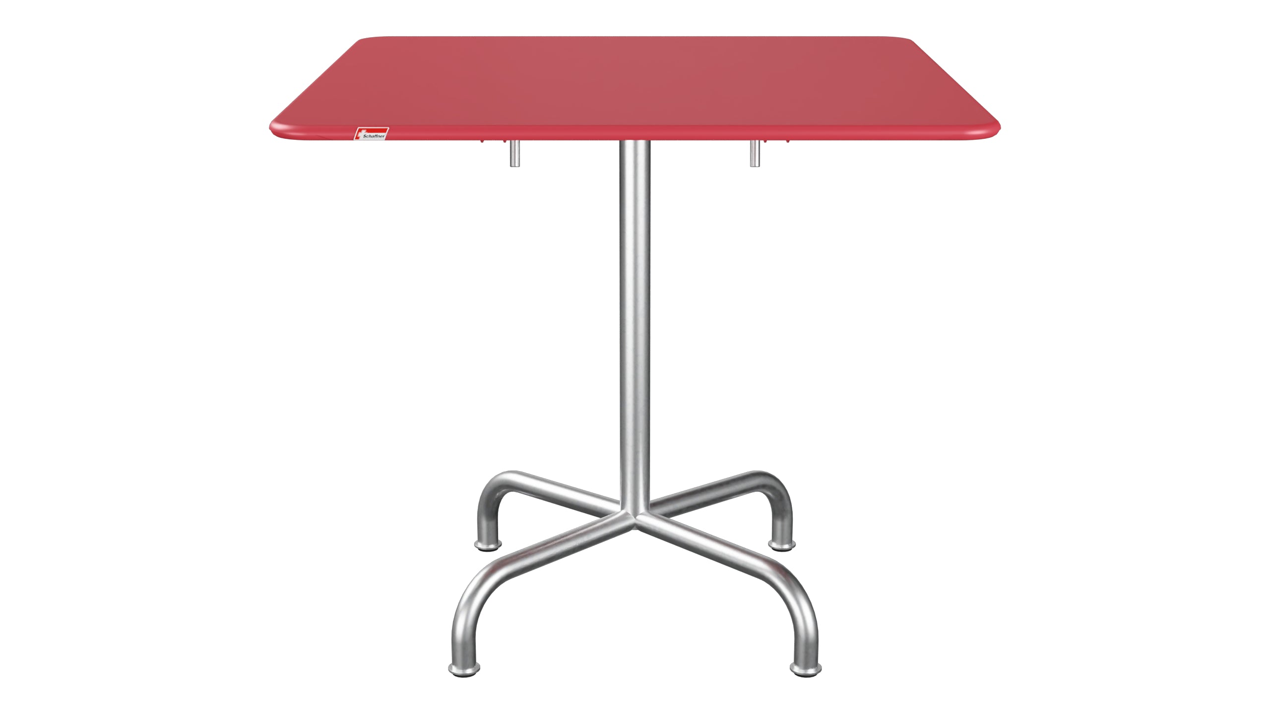 Rigi Metall-Gartentisch 80x80 klappbar in Ahornrot präsentiert im Onlineshop von KAQTU Design AG. Gartentisch ist von Schaffner