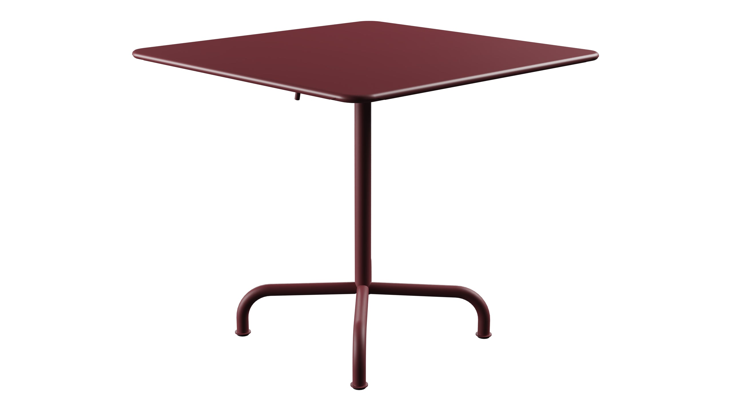 Rigi Metall-Gartentisch 80x80 klappbar in Bordeaux präsentiert im Onlineshop von KAQTU Design AG. Gartentisch ist von Schaffner