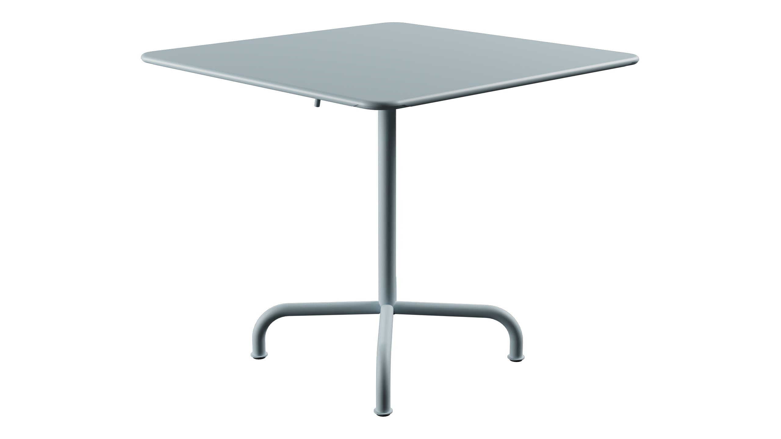 Rigi Metall-Gartentisch 80x80 klappbar in Pastellblau präsentiert im Onlineshop von KAQTU Design AG. Gartentisch ist von Schaffner