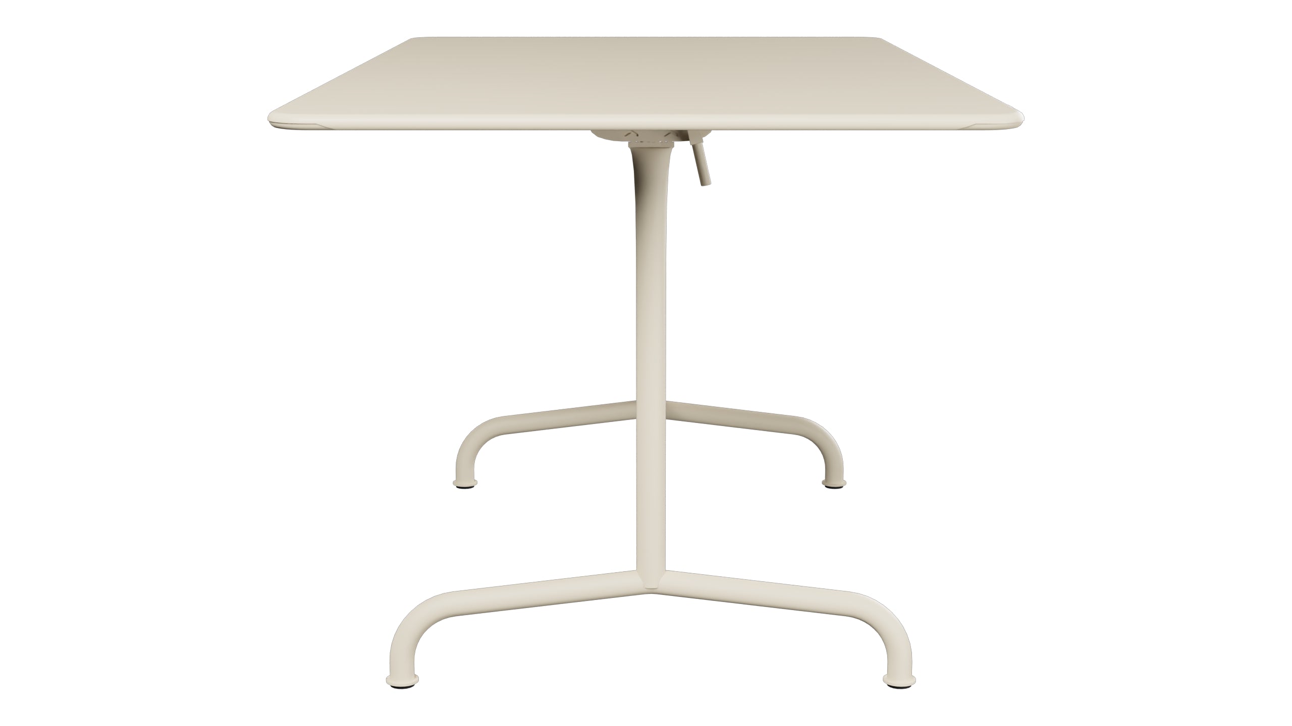 Rigi Metall-Gartentisch 140x80 klappbar in Pastellsand präsentiert im Onlineshop von KAQTU Design AG. Gartentisch ist von Schaffner