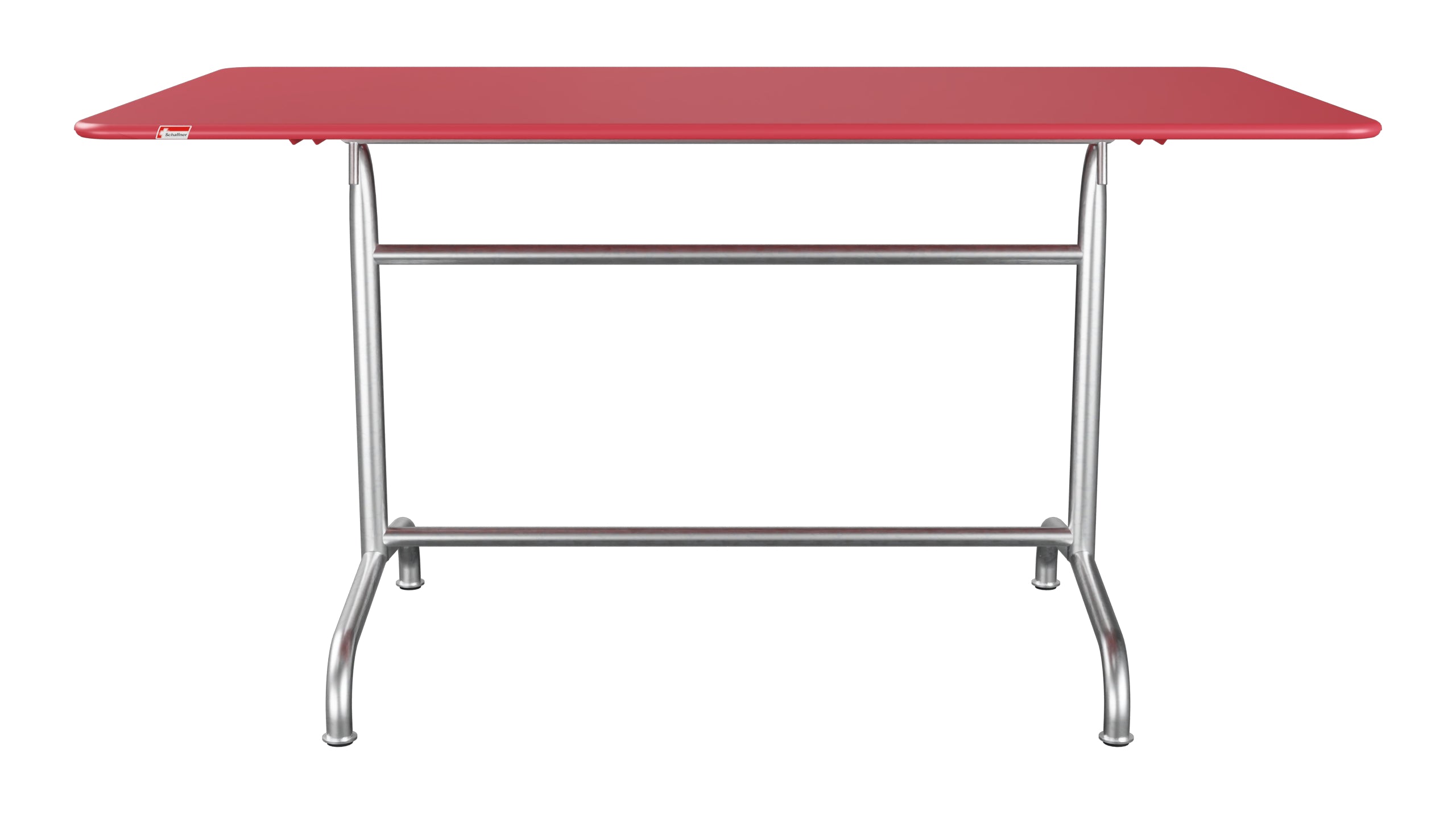 Rigi Metall-Gartentisch 140x80 klappbar in Ahornrot präsentiert im Onlineshop von KAQTU Design AG. Gartentisch ist von Schaffner