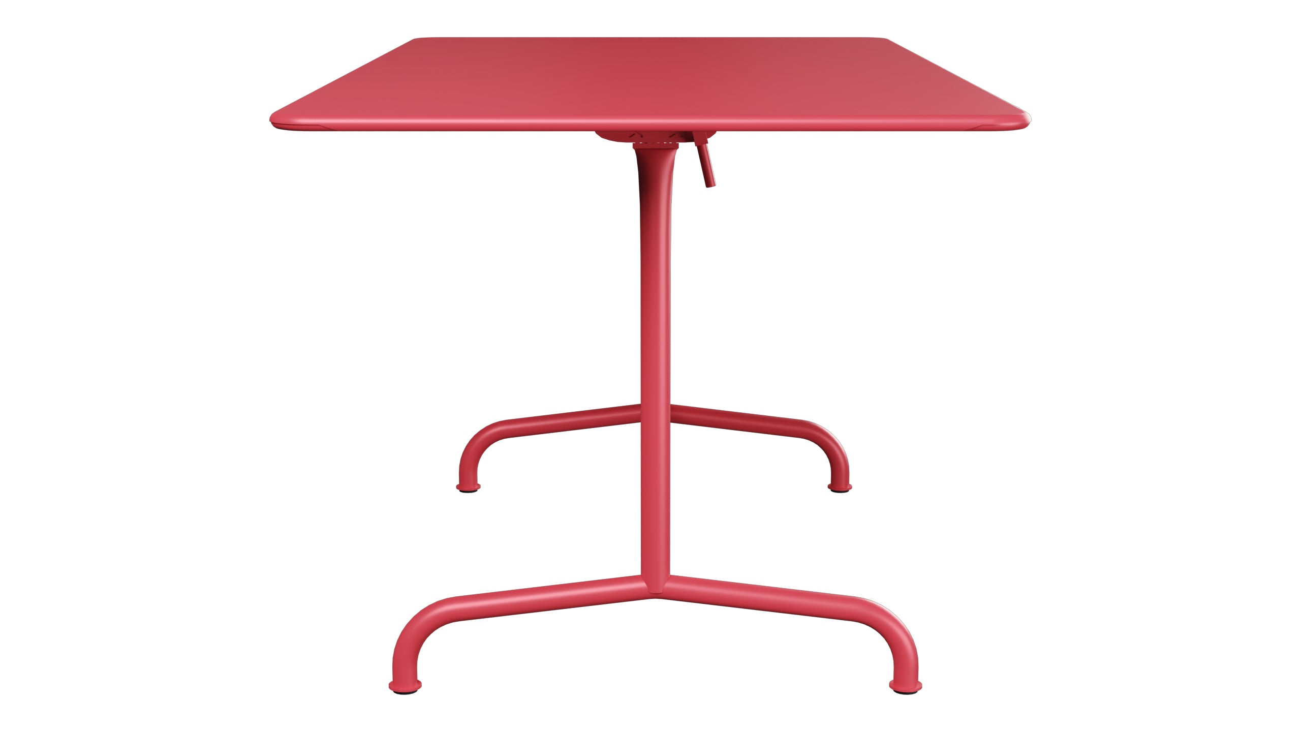Rigi Metall-Gartentisch 140x80 klappbar in Ahornrot präsentiert im Onlineshop von KAQTU Design AG. Gartentisch ist von Schaffner