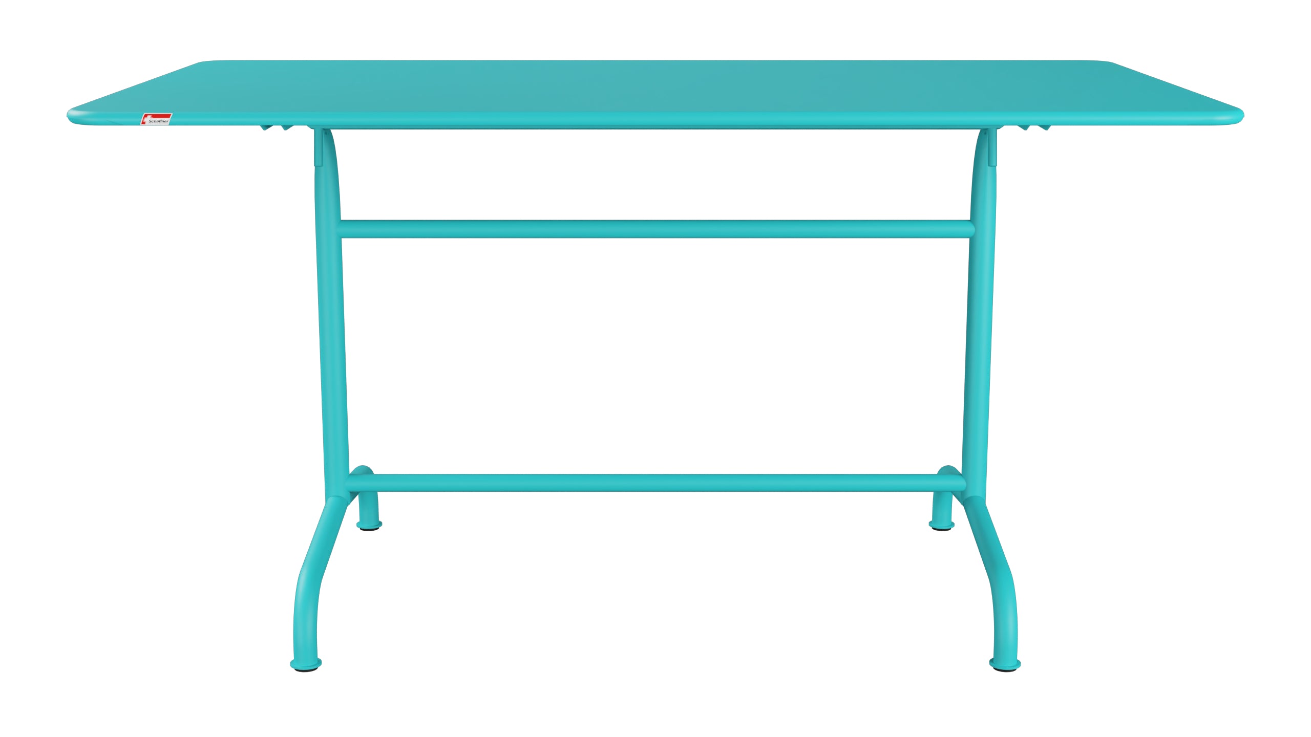Rigi Metall-Gartentisch 140x80 klappbar in Türkis präsentiert im Onlineshop von KAQTU Design AG. Gartentisch ist von Schaffner