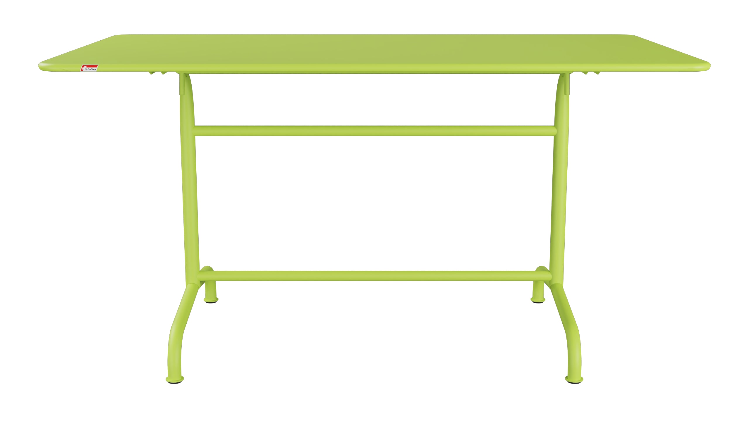 Rigi Metall-Gartentisch 140x80 klappbar in Hellgrün präsentiert im Onlineshop von KAQTU Design AG. Gartentisch ist von Schaffner
