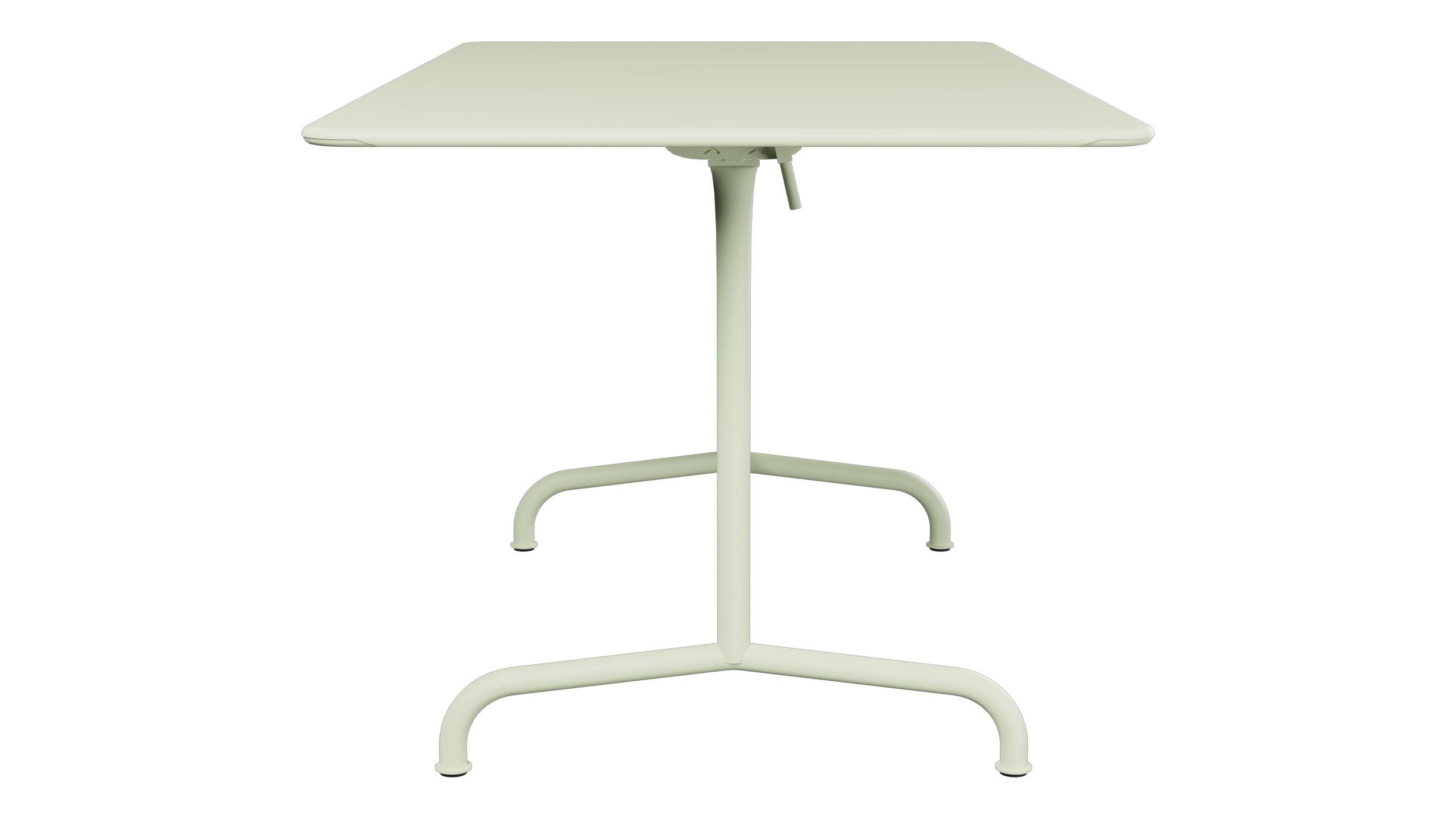 Rigi Metall-Gartentisch 140x80 klappbar in Pastellgrün präsentiert im Onlineshop von KAQTU Design AG. Gartentisch ist von Schaffner