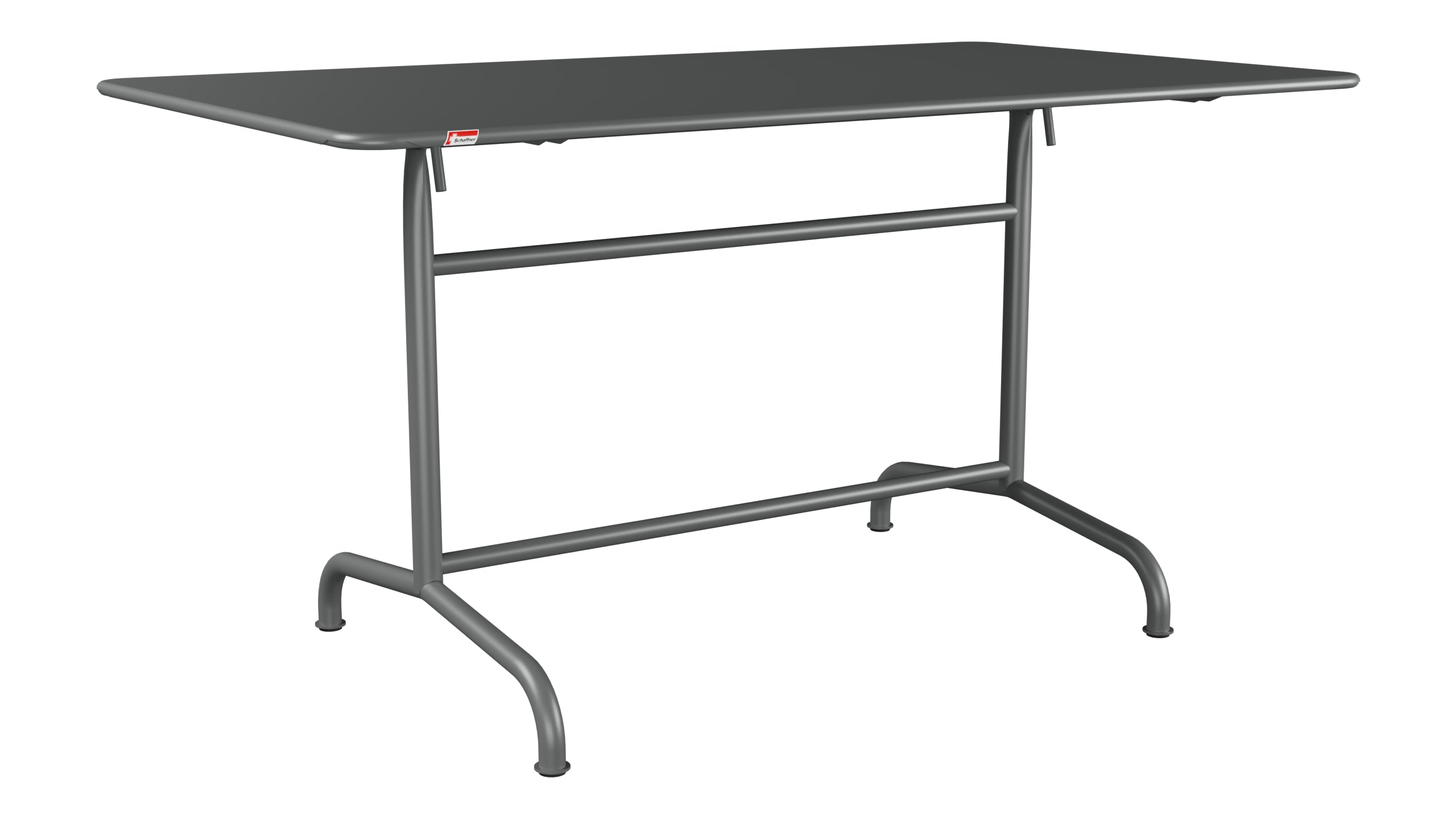 Rigi Metall-Gartentisch 140x80 klappbar in Graphit präsentiert im Onlineshop von KAQTU Design AG. Gartentisch ist von Schaffner