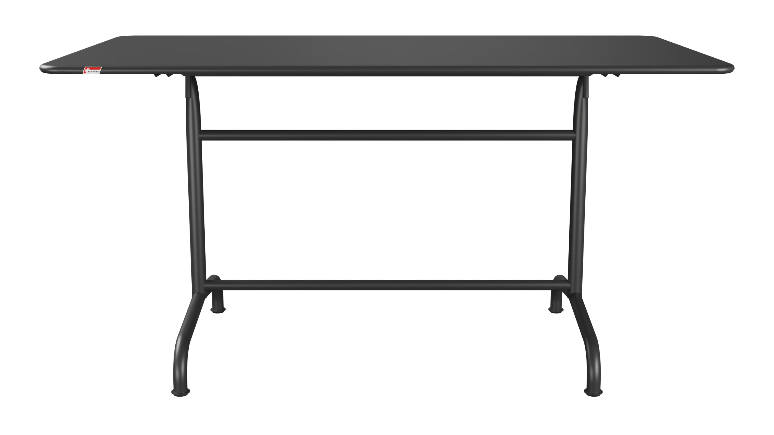 Rigi Metall-Gartentisch 140x80 klappbar in Anthrazit präsentiert im Onlineshop von KAQTU Design AG. Gartentisch ist von Schaffner