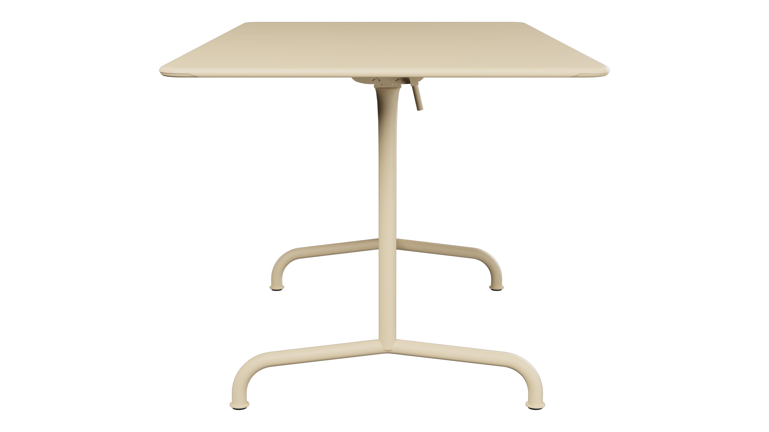 Rigi Metall-Gartentisch 140x80 klappbar in Pastellbraun präsentiert im Onlineshop von KAQTU Design AG. Gartentisch ist von Schaffner