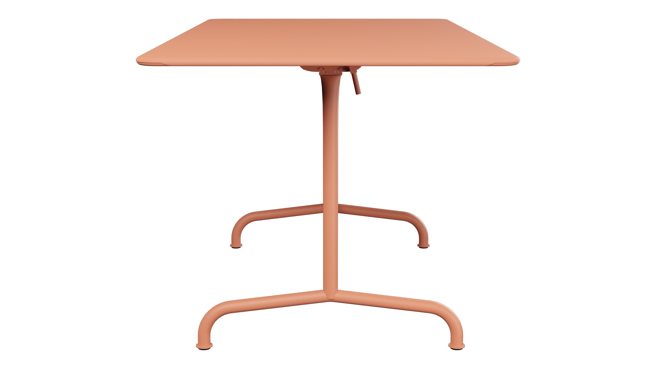 Rigi Metall-Gartentisch 140x80 klappbar in Pastellterracotta präsentiert im Onlineshop von KAQTU Design AG. Gartentisch ist von Schaffner