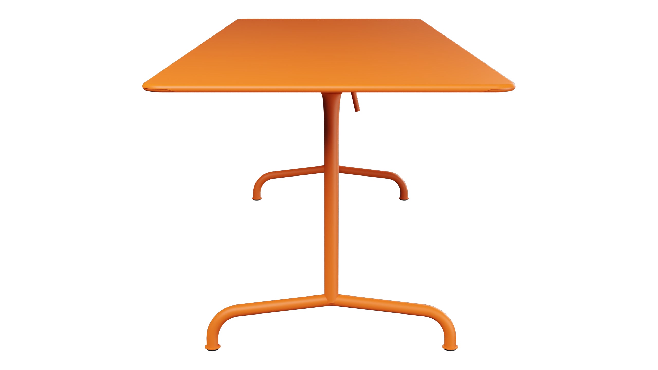 Rigi Metall-Gartentisch 240x80 klappbar in Orange präsentiert im Onlineshop von KAQTU Design AG. Gartentisch ist von Schaffner