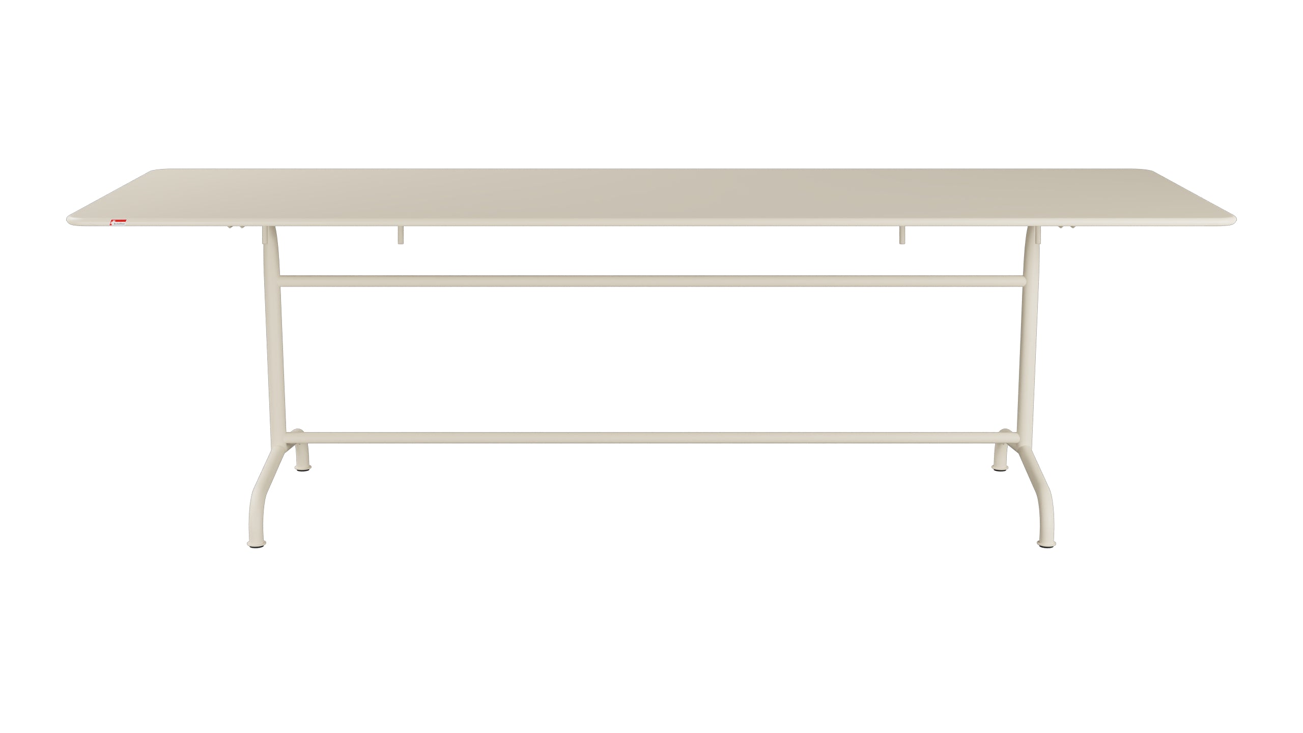 Rigi Metall-Gartentisch 240x80 klappbar in Pastellsand präsentiert im Onlineshop von KAQTU Design AG. Gartentisch ist von Schaffner