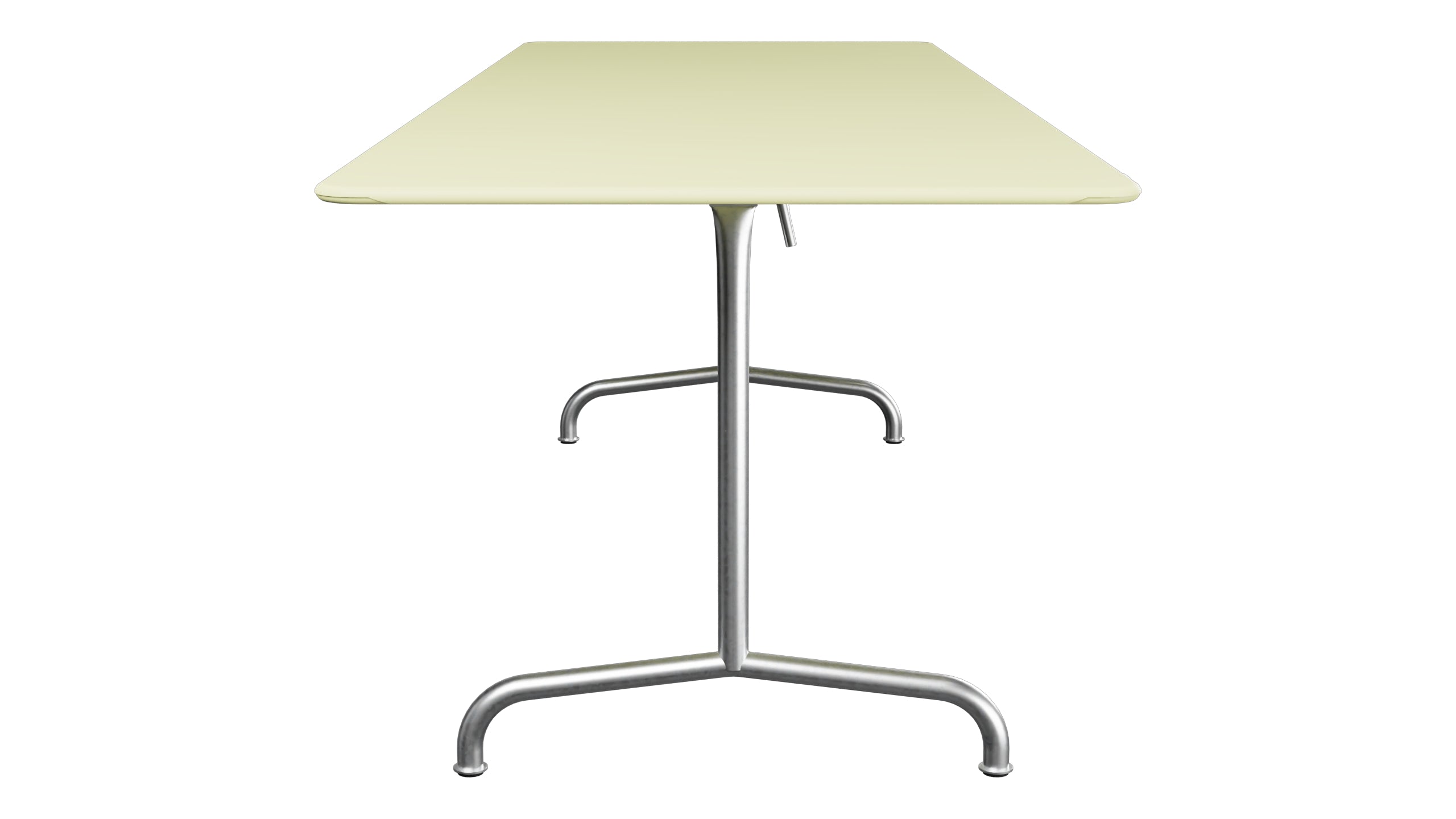Rigi Metall-Gartentisch 240x80 klappbar in Buchsbaumgelb präsentiert im Onlineshop von KAQTU Design AG. Gartentisch ist von Schaffner