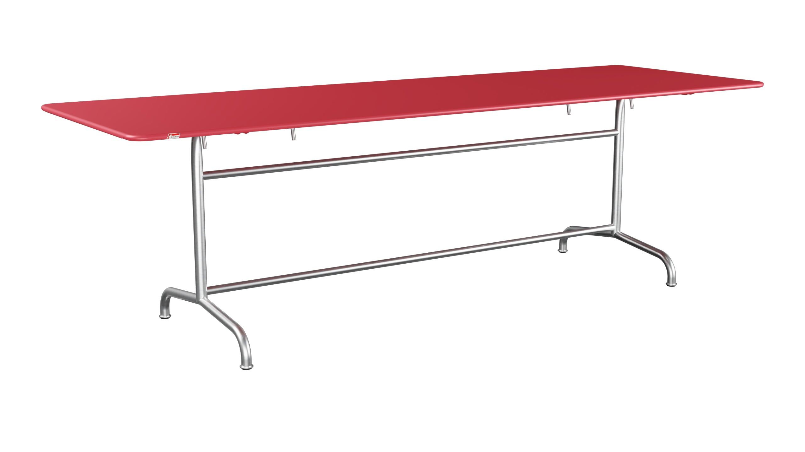 Rigi Metall-Gartentisch 240x80 klappbar in Ahornrot präsentiert im Onlineshop von KAQTU Design AG. Gartentisch ist von Schaffner