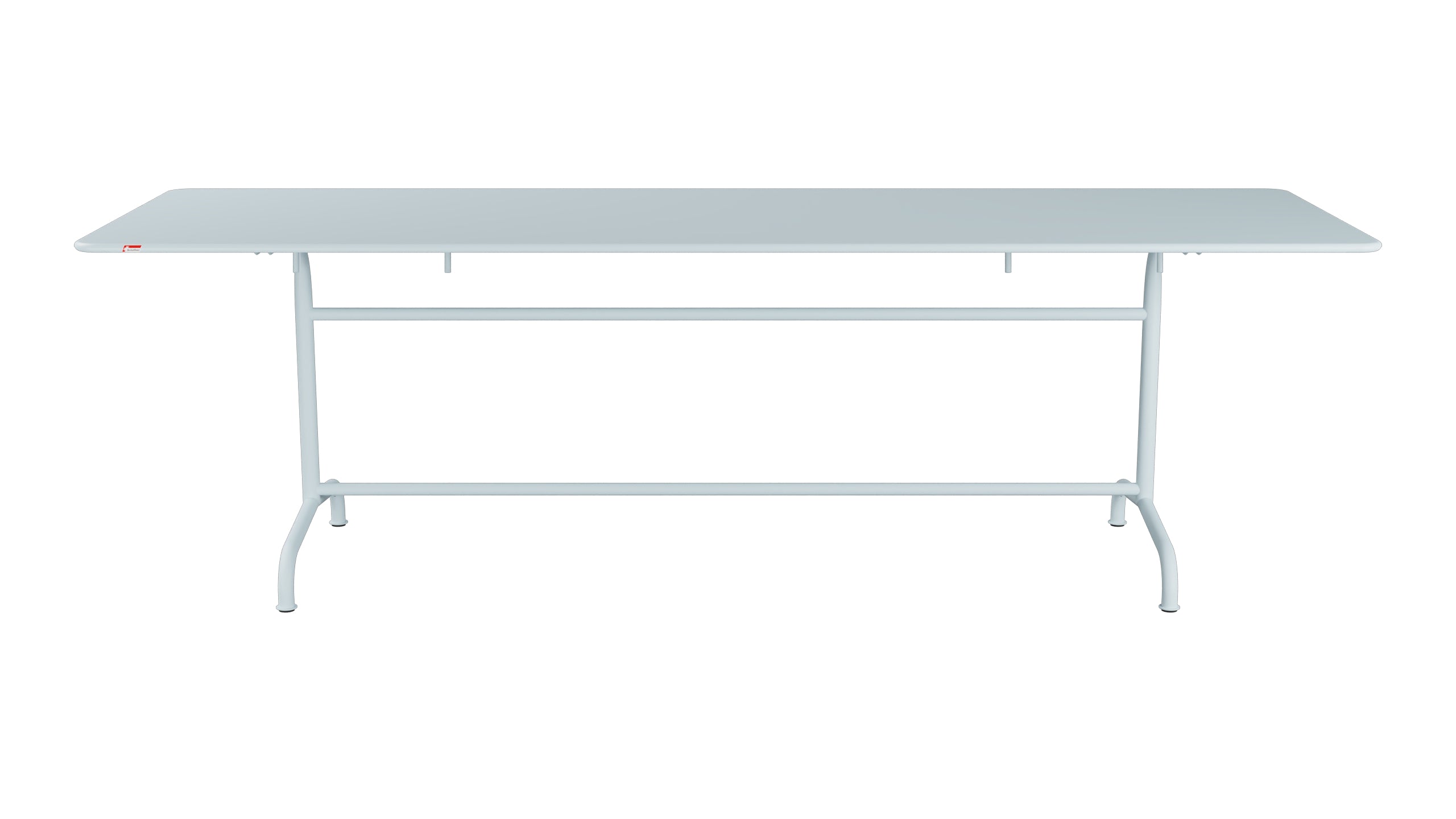 Rigi Metall-Gartentisch 240x80 klappbar in Pastellblau präsentiert im Onlineshop von KAQTU Design AG. Gartentisch ist von Schaffner