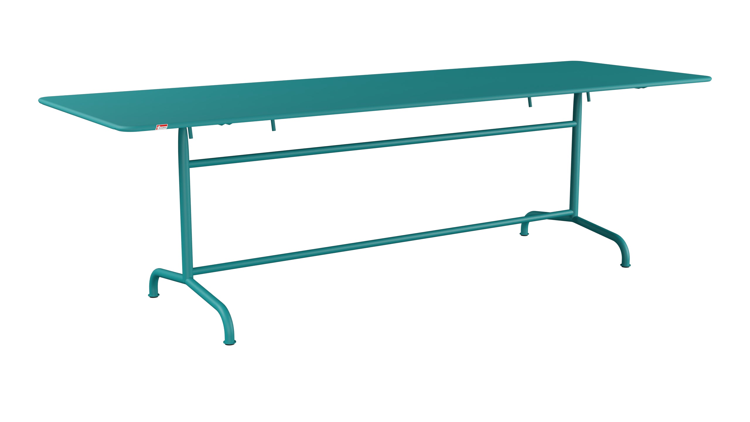 Rigi Metall-Gartentisch 240x80 klappbar in Kaliblau präsentiert im Onlineshop von KAQTU Design AG. Gartentisch ist von Schaffner