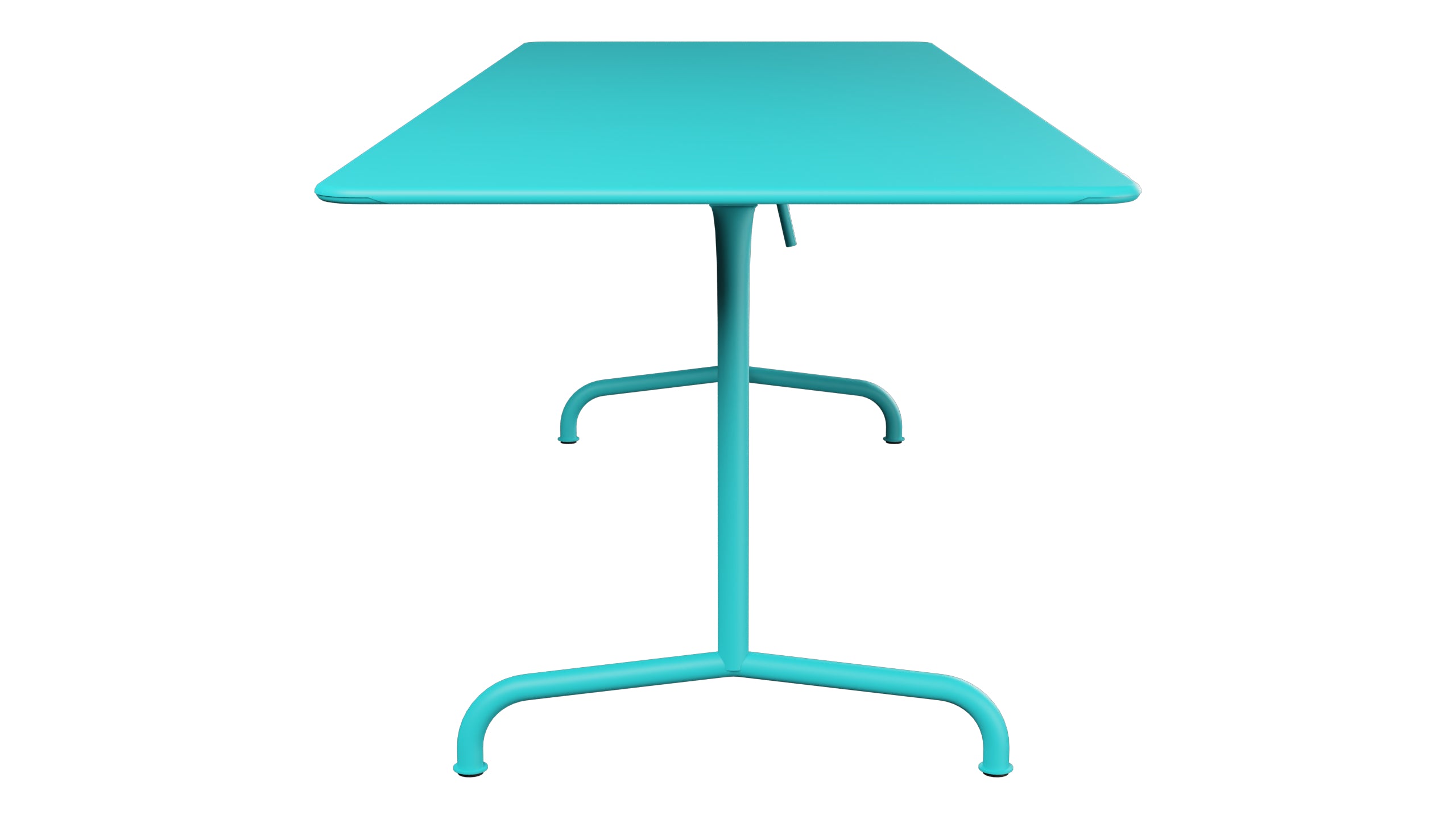 Rigi Metall-Gartentisch 240x80 klappbar in Türkis präsentiert im Onlineshop von KAQTU Design AG. Gartentisch ist von Schaffner