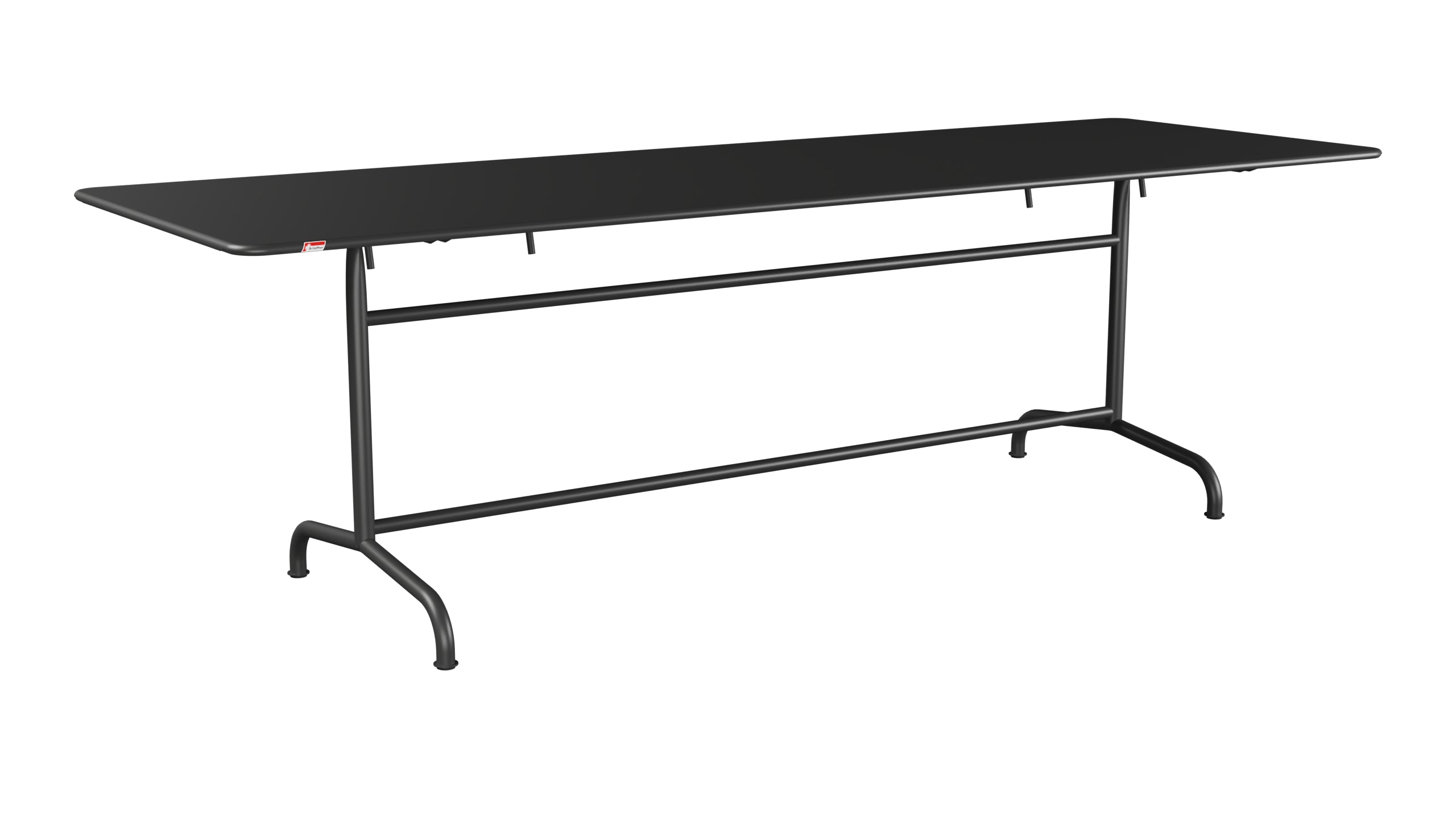 Rigi Metall-Gartentisch 240x80 klappbar in Anthrazit präsentiert im Onlineshop von KAQTU Design AG. Gartentisch ist von Schaffner