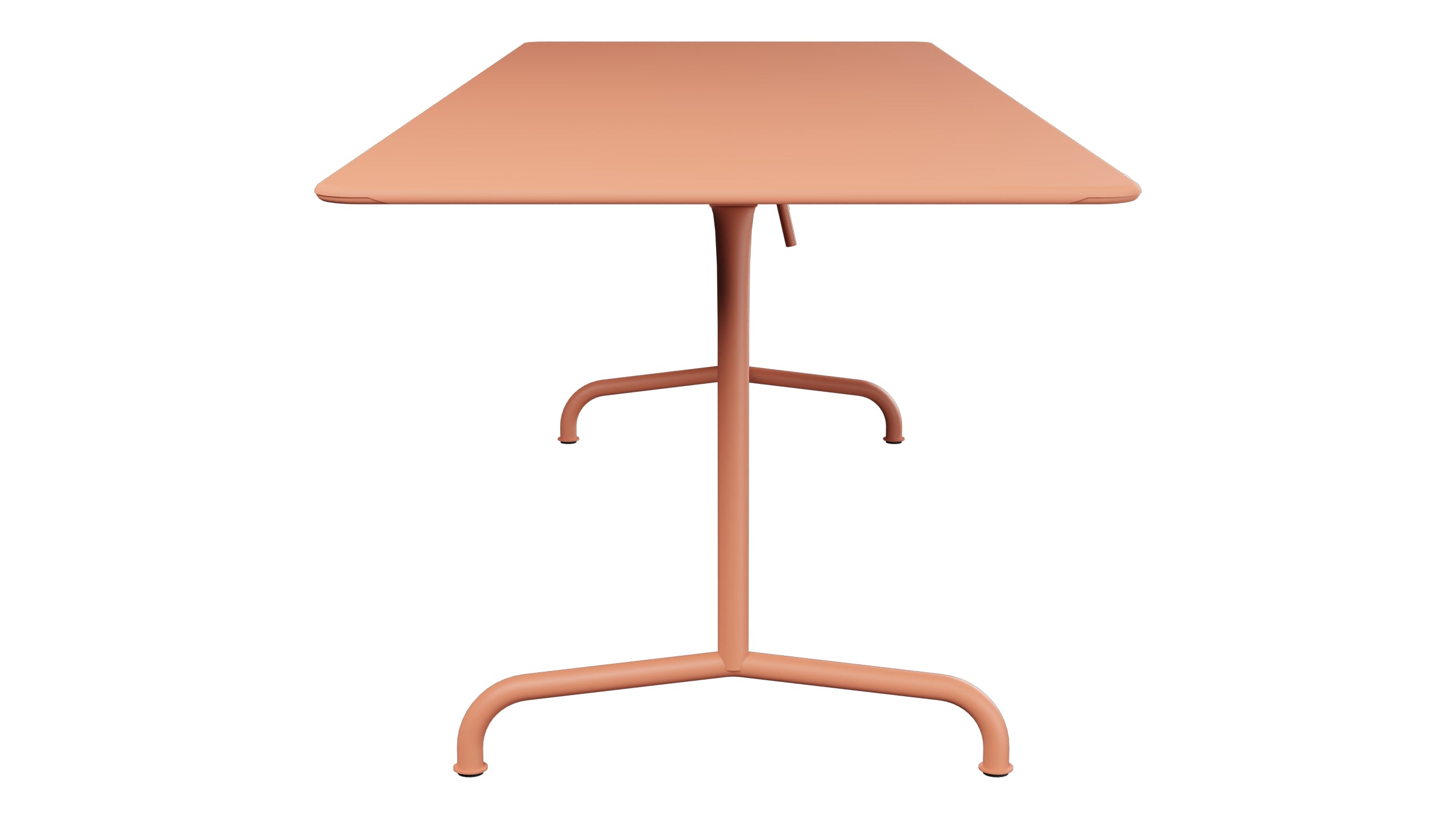 Rigi Metall-Gartentisch 240x80 klappbar in Pastellterracotta präsentiert im Onlineshop von KAQTU Design AG. Gartentisch ist von Schaffner
