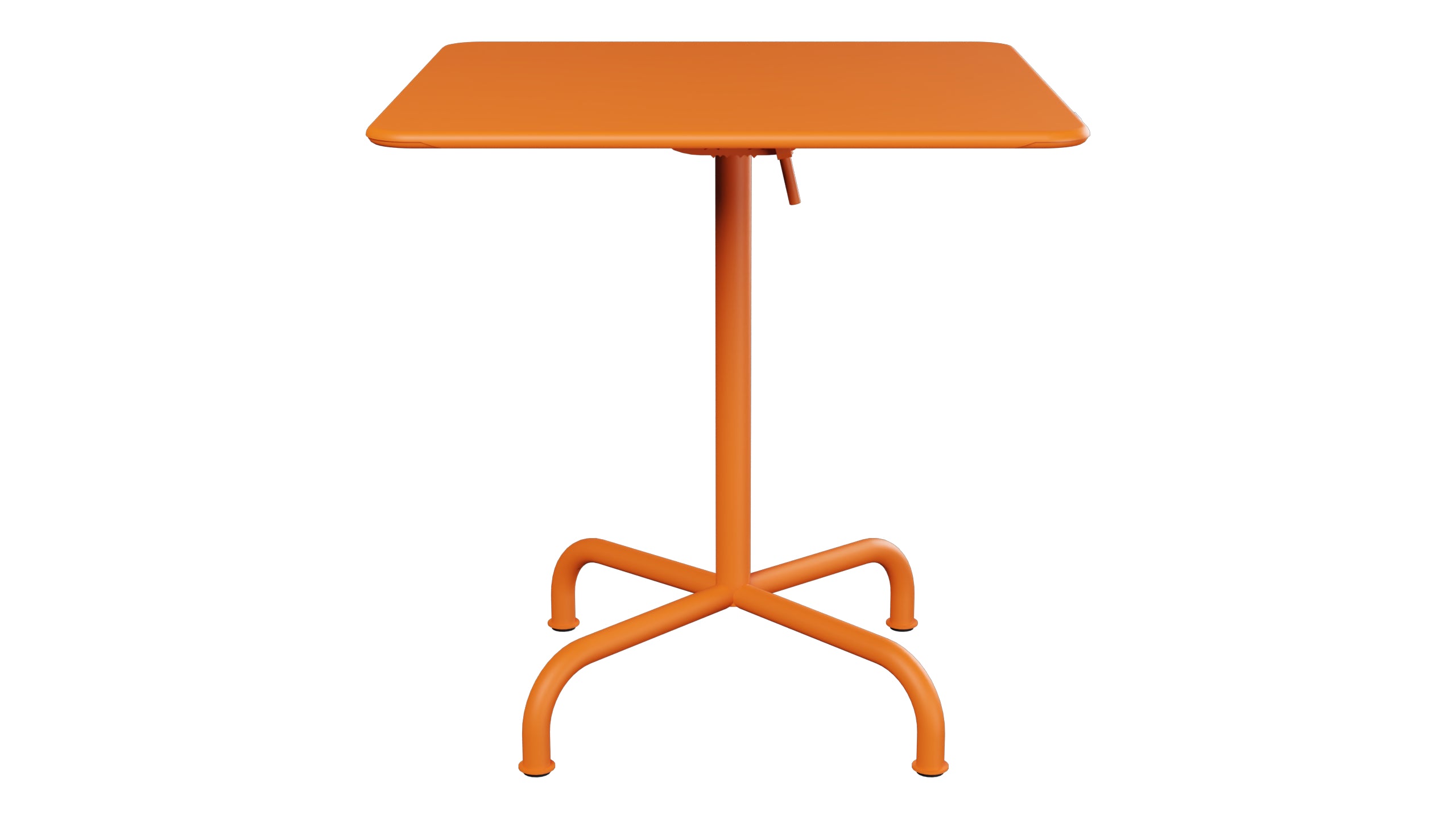 Rigi Metall-Gartentisch 70x70 klappbar in Orange präsentiert im Onlineshop von KAQTU Design AG. Gartentisch ist von Schaffner