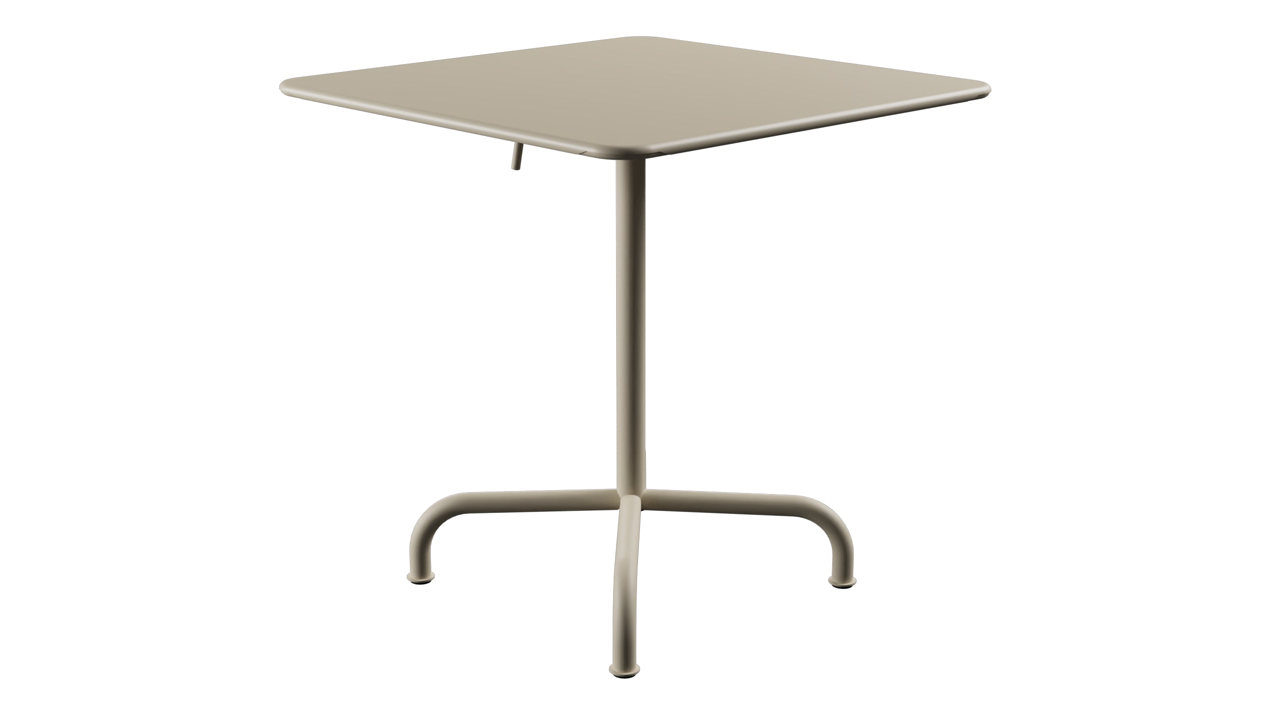 Rigi Metall-Gartentisch 70x70 klappbar in Pastellsand präsentiert im Onlineshop von KAQTU Design AG. Gartentisch ist von Schaffner
