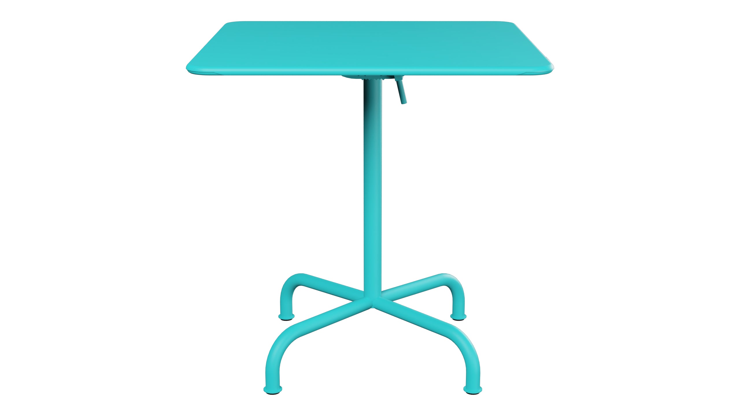 Rigi Metall-Gartentisch 70x70 klappbar in Türkis präsentiert im Onlineshop von KAQTU Design AG. Gartentisch ist von Schaffner