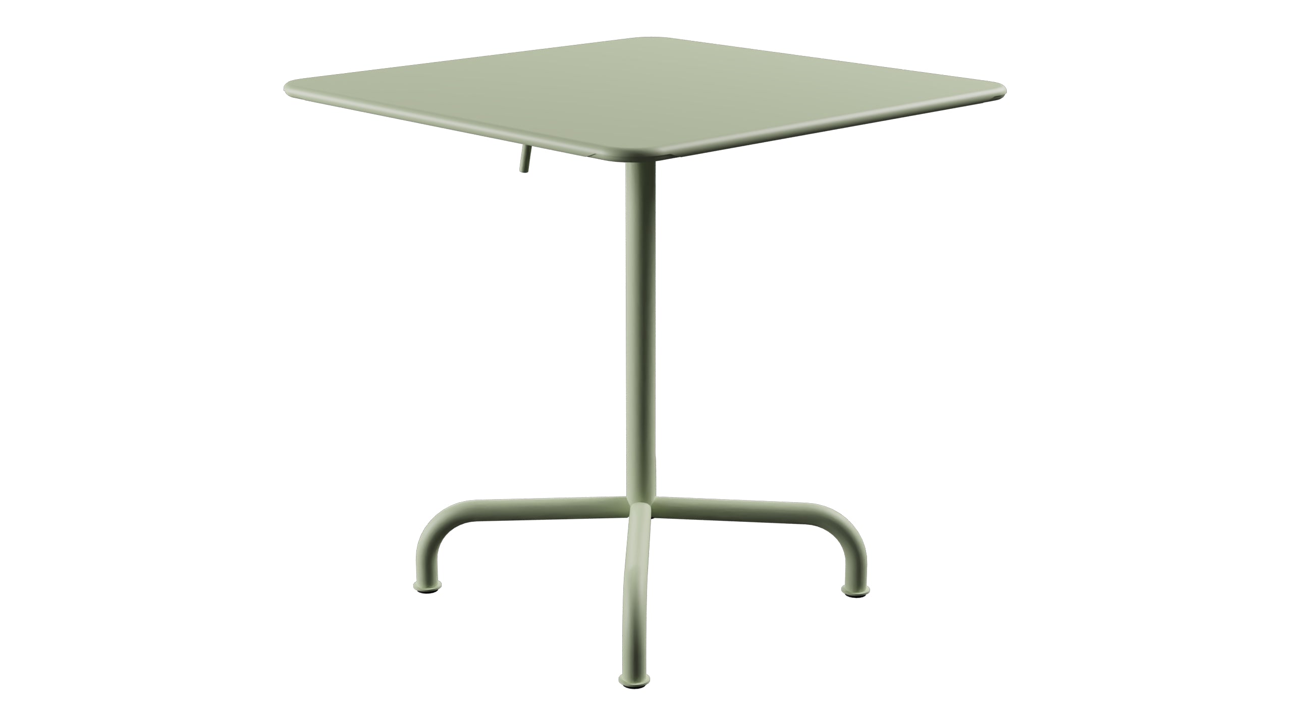 Rigi Metall-Gartentisch 70x70 klappbar in Pastellgrün präsentiert im Onlineshop von KAQTU Design AG. Gartentisch ist von Schaffner
