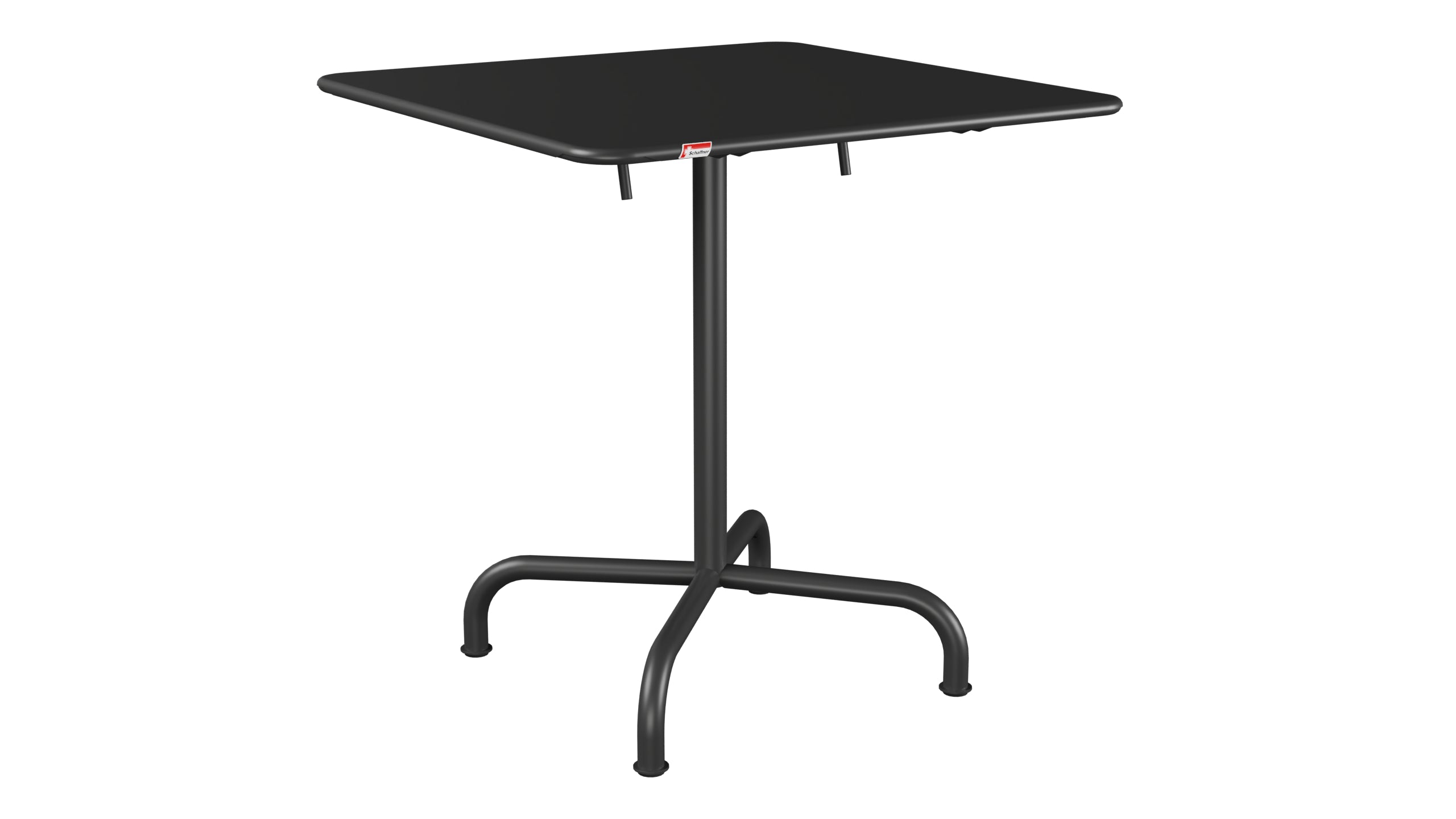 Rigi Metall-Gartentisch 70x70 klappbar in Anthrazit präsentiert im Onlineshop von KAQTU Design AG. Gartentisch ist von Schaffner