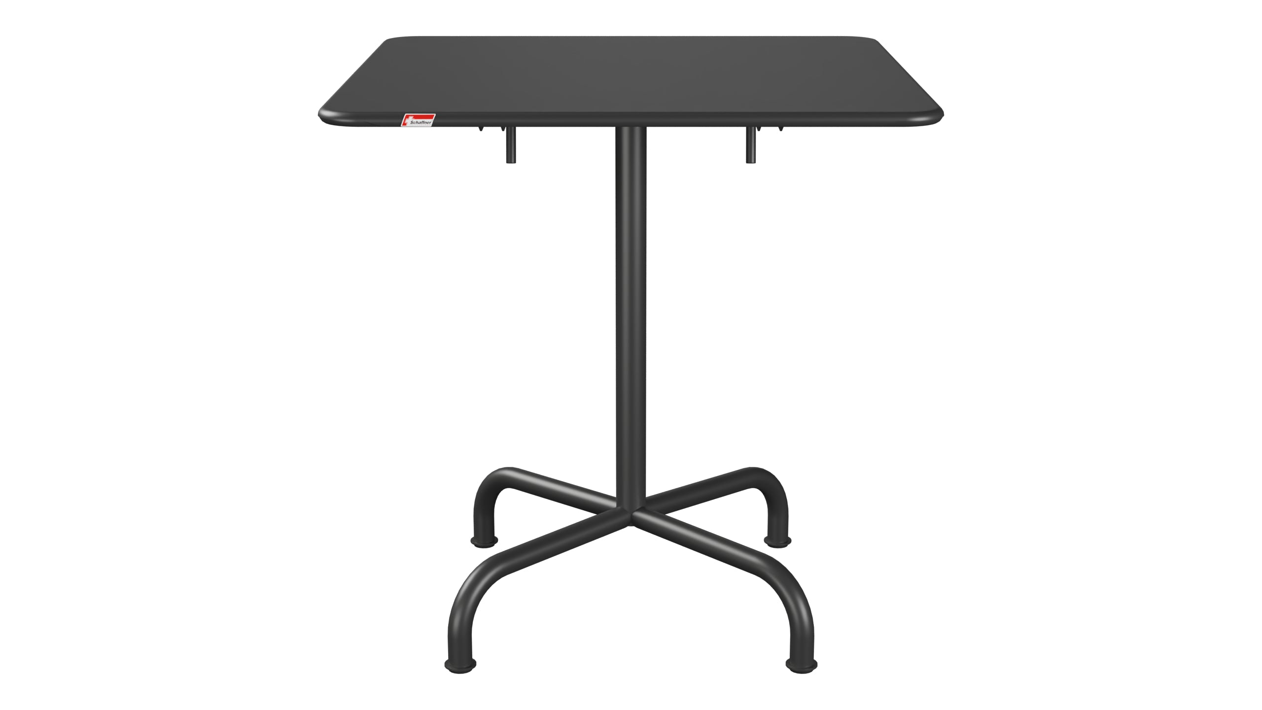 Rigi Metall-Gartentisch 70x70 klappbar in Anthrazit präsentiert im Onlineshop von KAQTU Design AG. Gartentisch ist von Schaffner