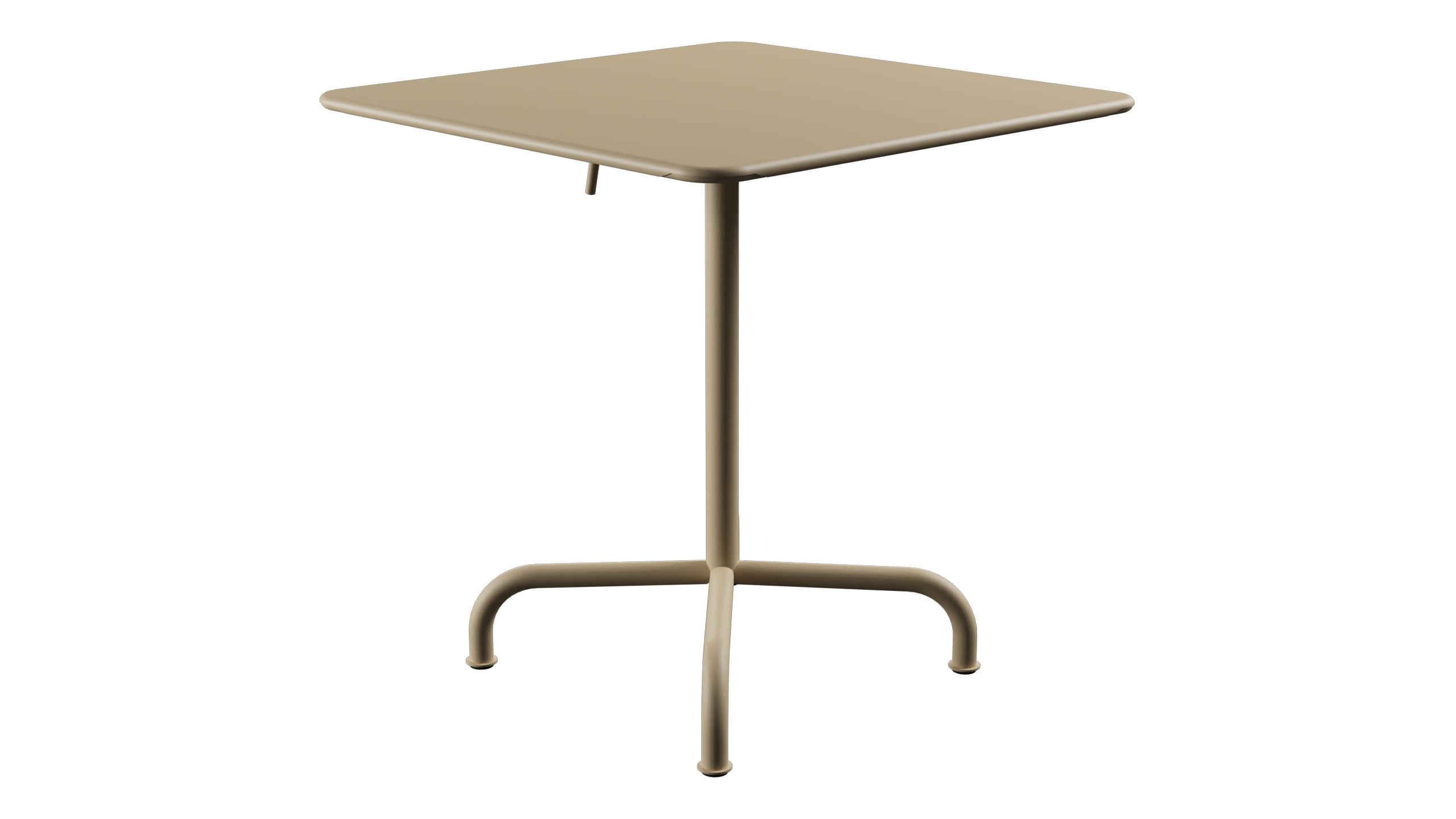 Rigi Metall-Gartentisch 70x70 klappbar in Pastellbraun präsentiert im Onlineshop von KAQTU Design AG. Gartentisch ist von Schaffner