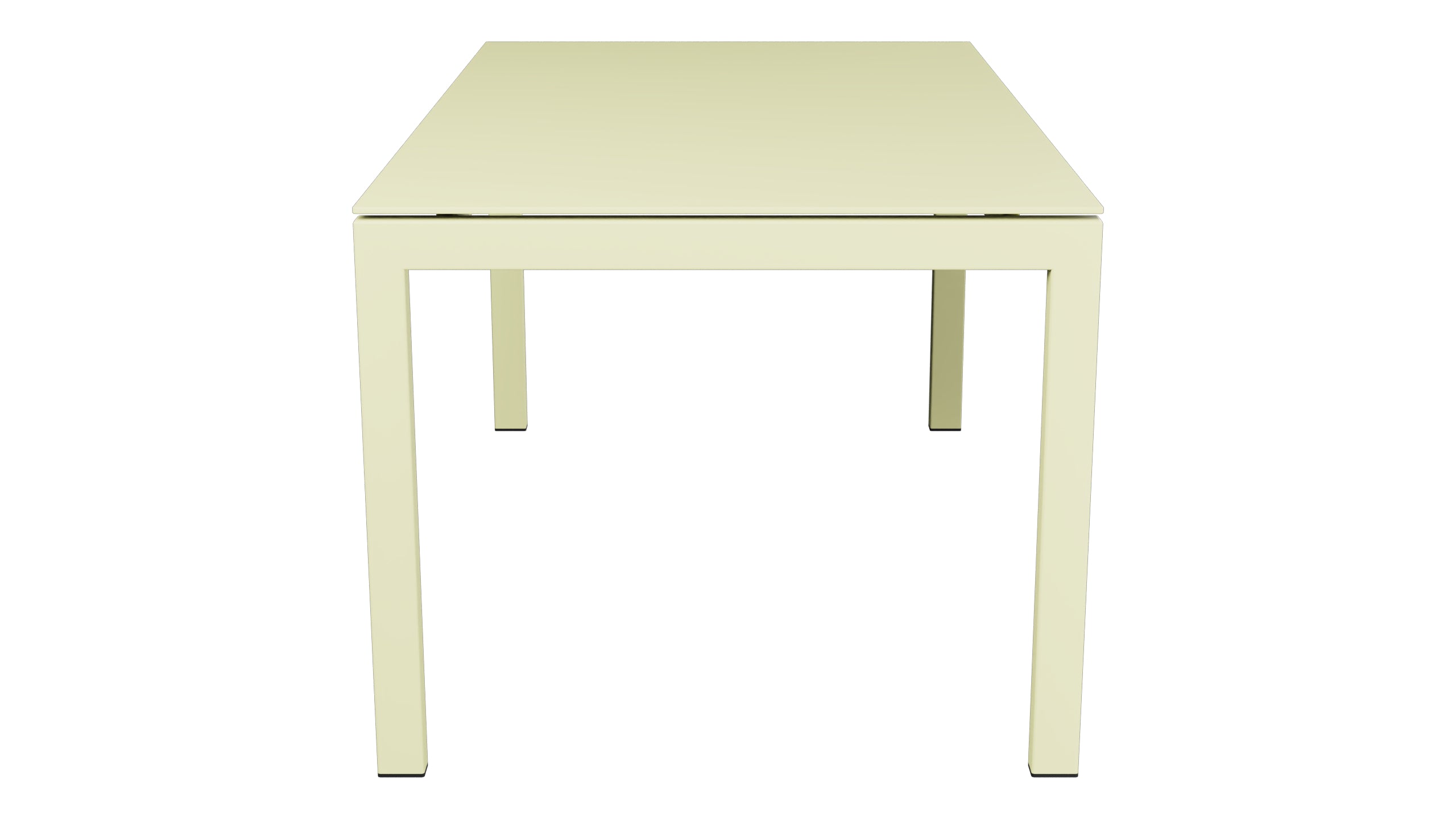 Luzern Glasfaser-Gartentisch 160x90 in Buchsbaumgelb präsentiert im Onlineshop von KAQTU Design AG. Gartentisch ist von Schaffner