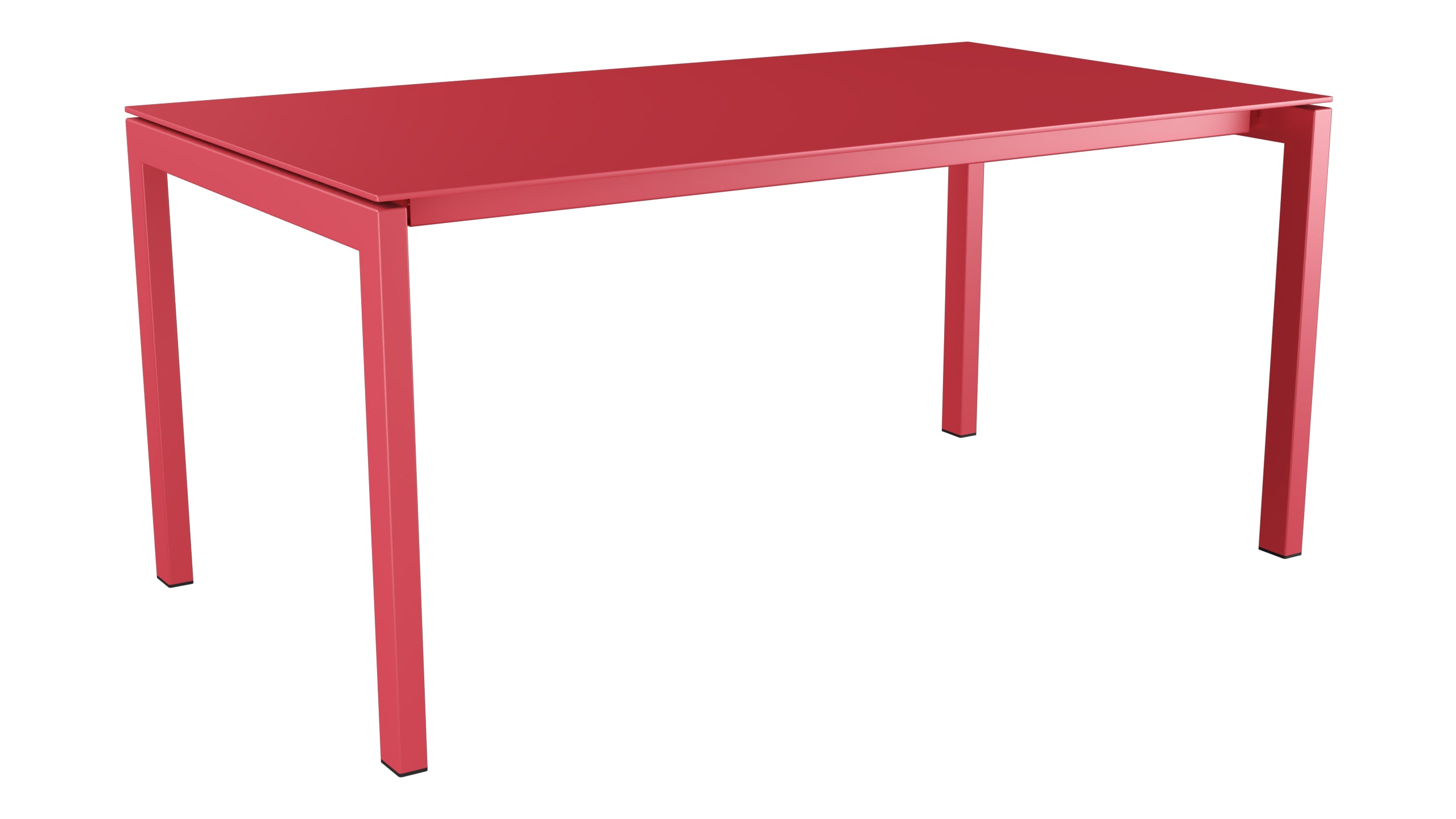 Luzern Glasfaser-Gartentisch 160x90 in Ahornrot präsentiert im Onlineshop von KAQTU Design AG. Gartentisch ist von Schaffner