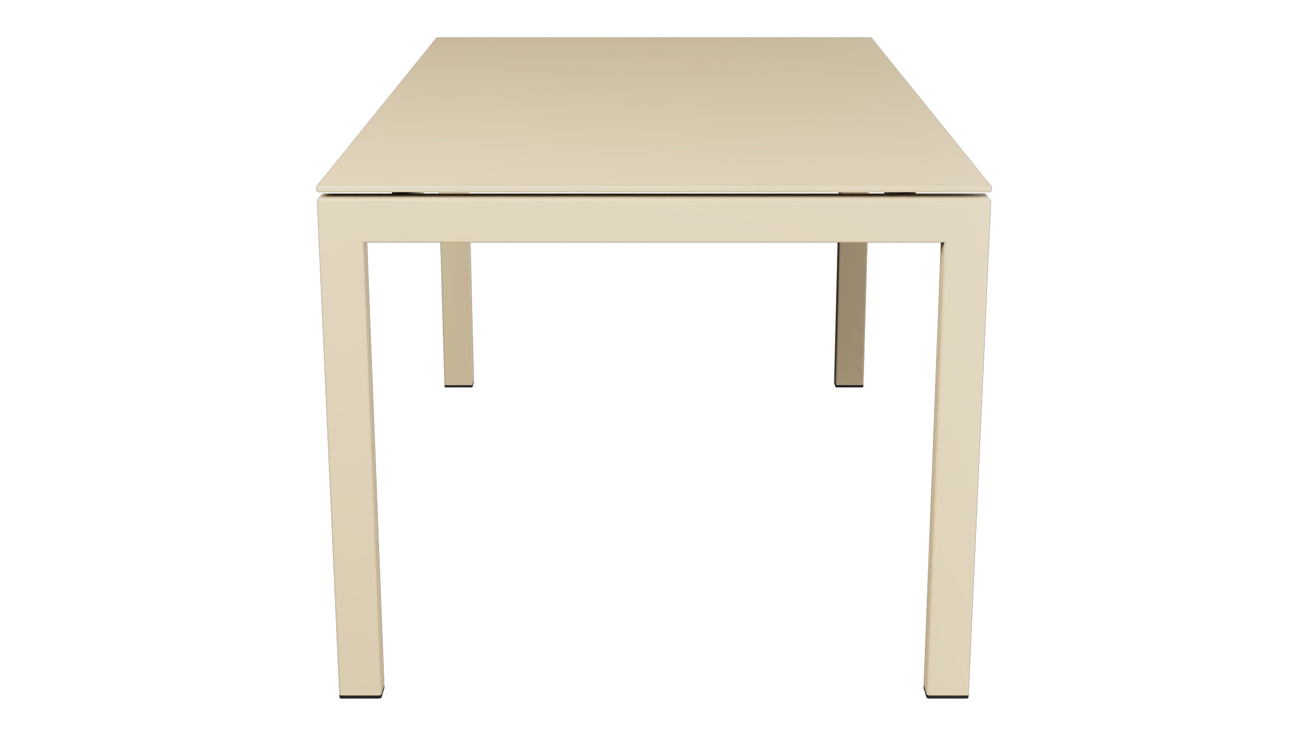 Luzern Glasfaser-Gartentisch 160x90 in Pastellbraun präsentiert im Onlineshop von KAQTU Design AG. Gartentisch ist von Schaffner