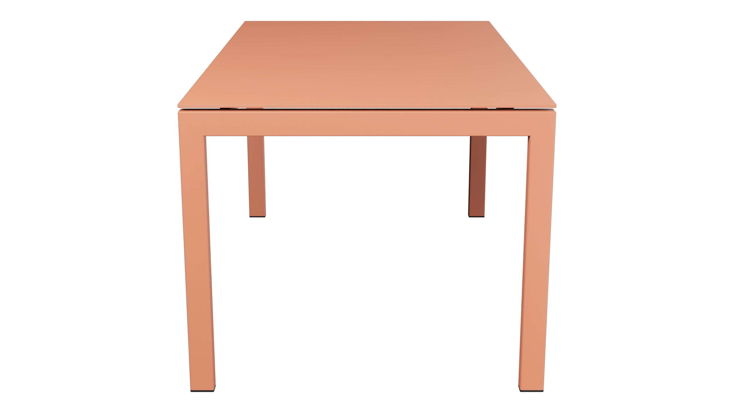 Luzern Glasfaser-Gartentisch 160x90 in Pastellterracotta präsentiert im Onlineshop von KAQTU Design AG. Gartentisch ist von Schaffner