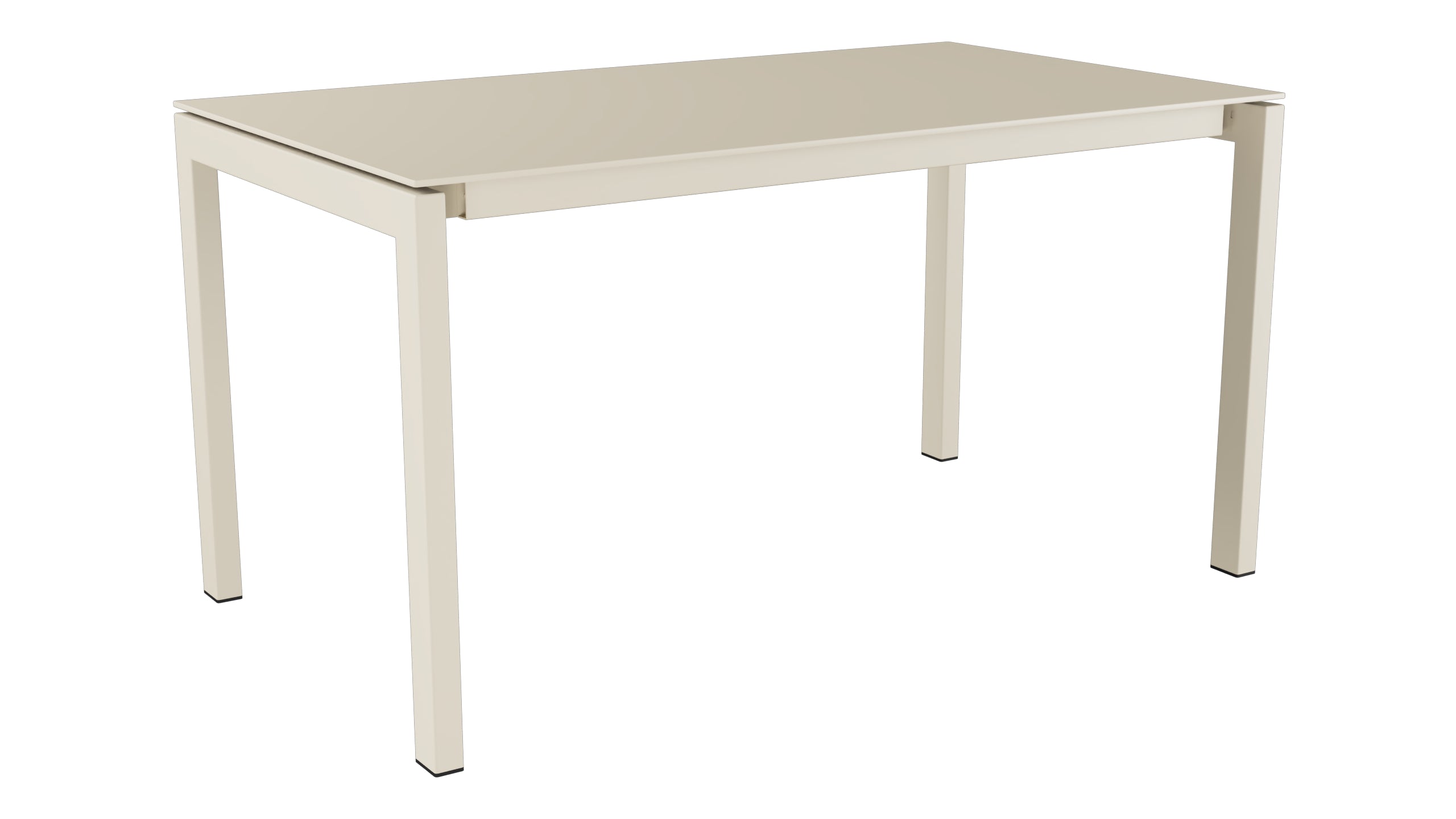 Luzern Glasfaser-Gartentisch 140x80 in Pastellsand präsentiert im Onlineshop von KAQTU Design AG. Gartentisch ist von Schaffner