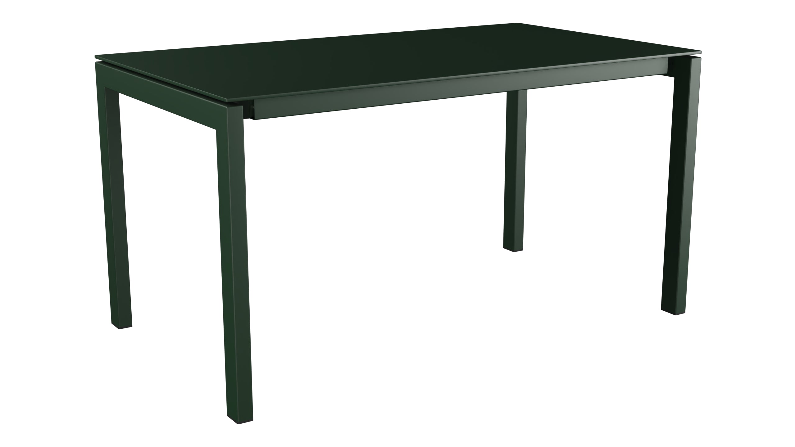 Luzern Glasfaser-Gartentisch 140x80 in Tannengrün präsentiert im Onlineshop von KAQTU Design AG. Gartentisch ist von Schaffner