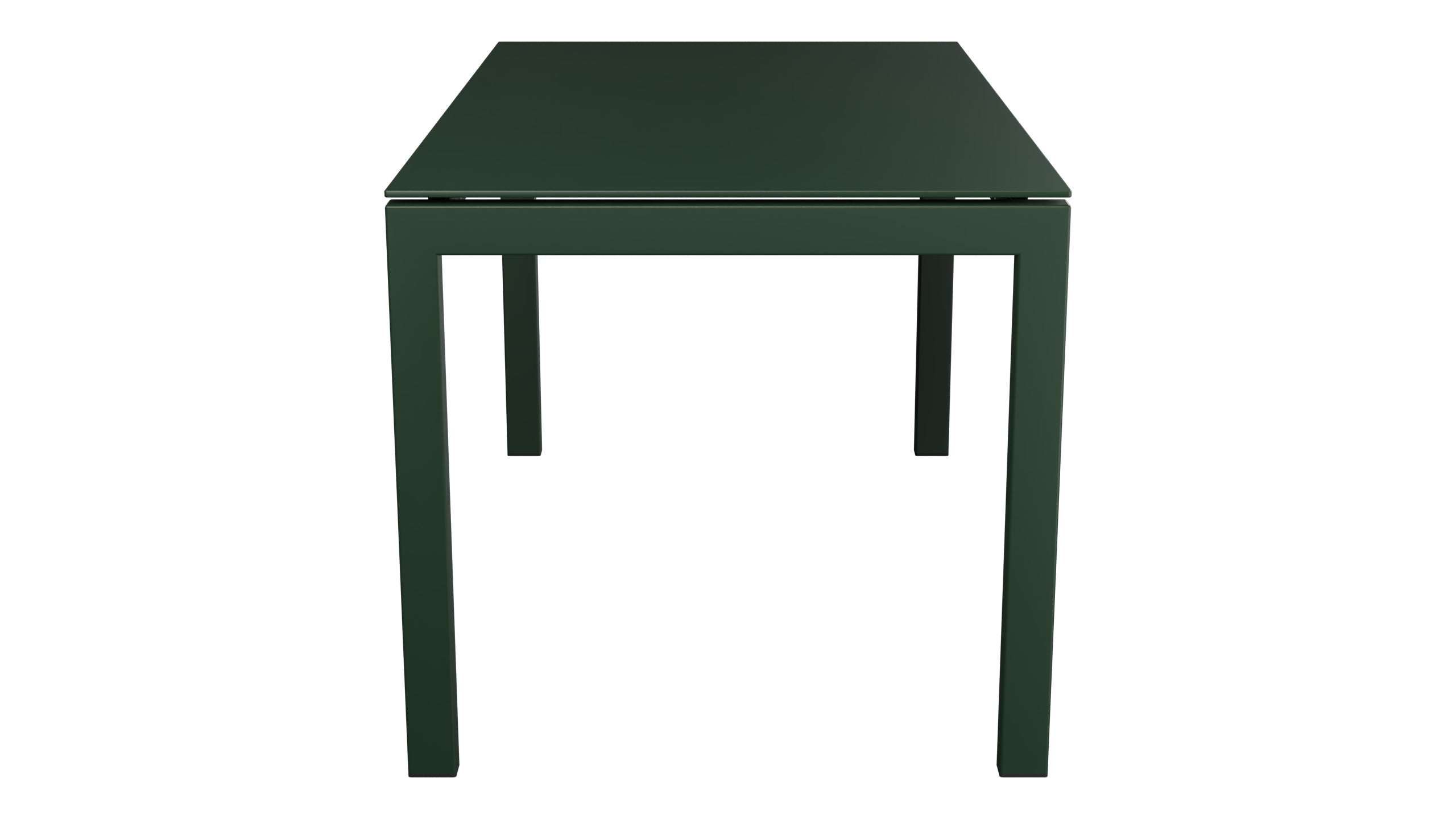 Luzern Glasfaser-Gartentisch 140x80 in Tannengrün präsentiert im Onlineshop von KAQTU Design AG. Gartentisch ist von Schaffner