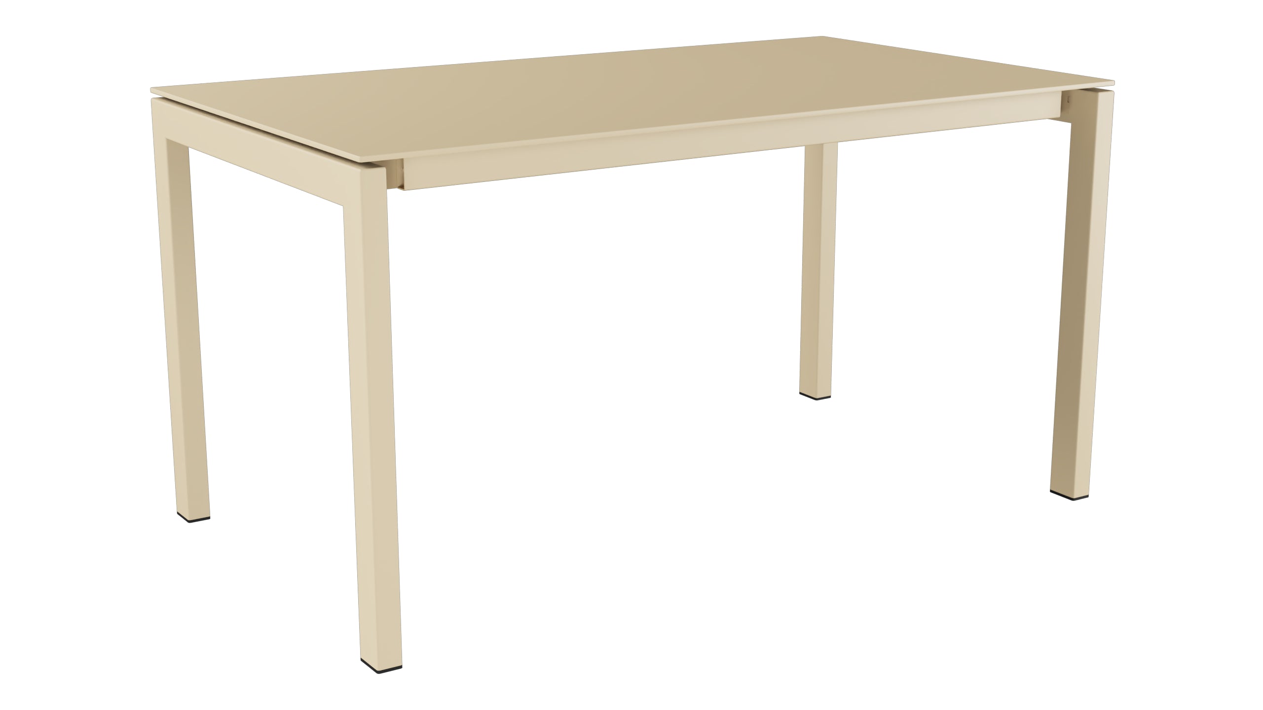 Luzern Glasfaser-Gartentisch 140x80 in Pastellbraun präsentiert im Onlineshop von KAQTU Design AG. Gartentisch ist von Schaffner