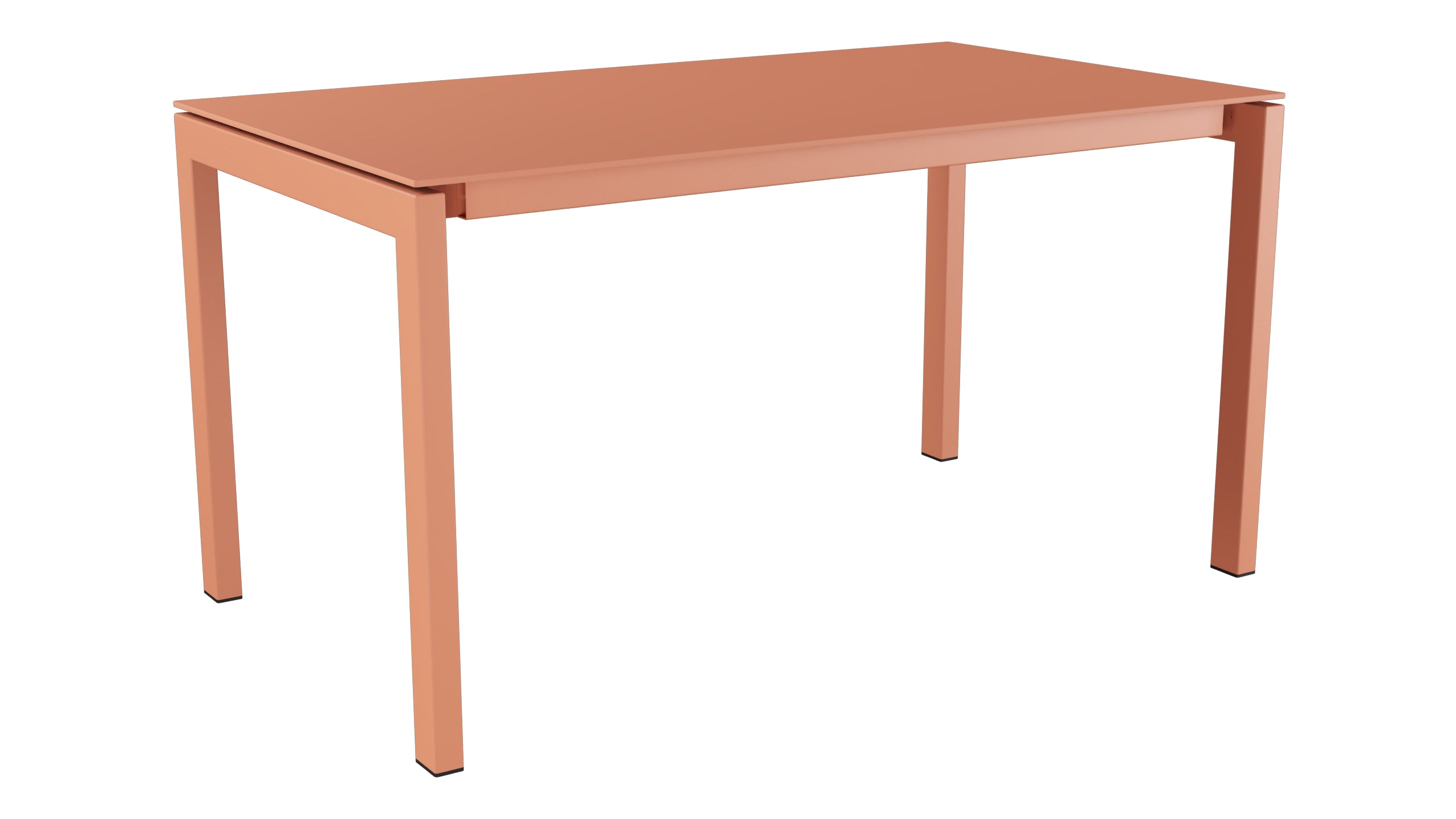 Luzern Glasfaser-Gartentisch 140x80 in Pastellterracotta präsentiert im Onlineshop von KAQTU Design AG. Gartentisch ist von Schaffner