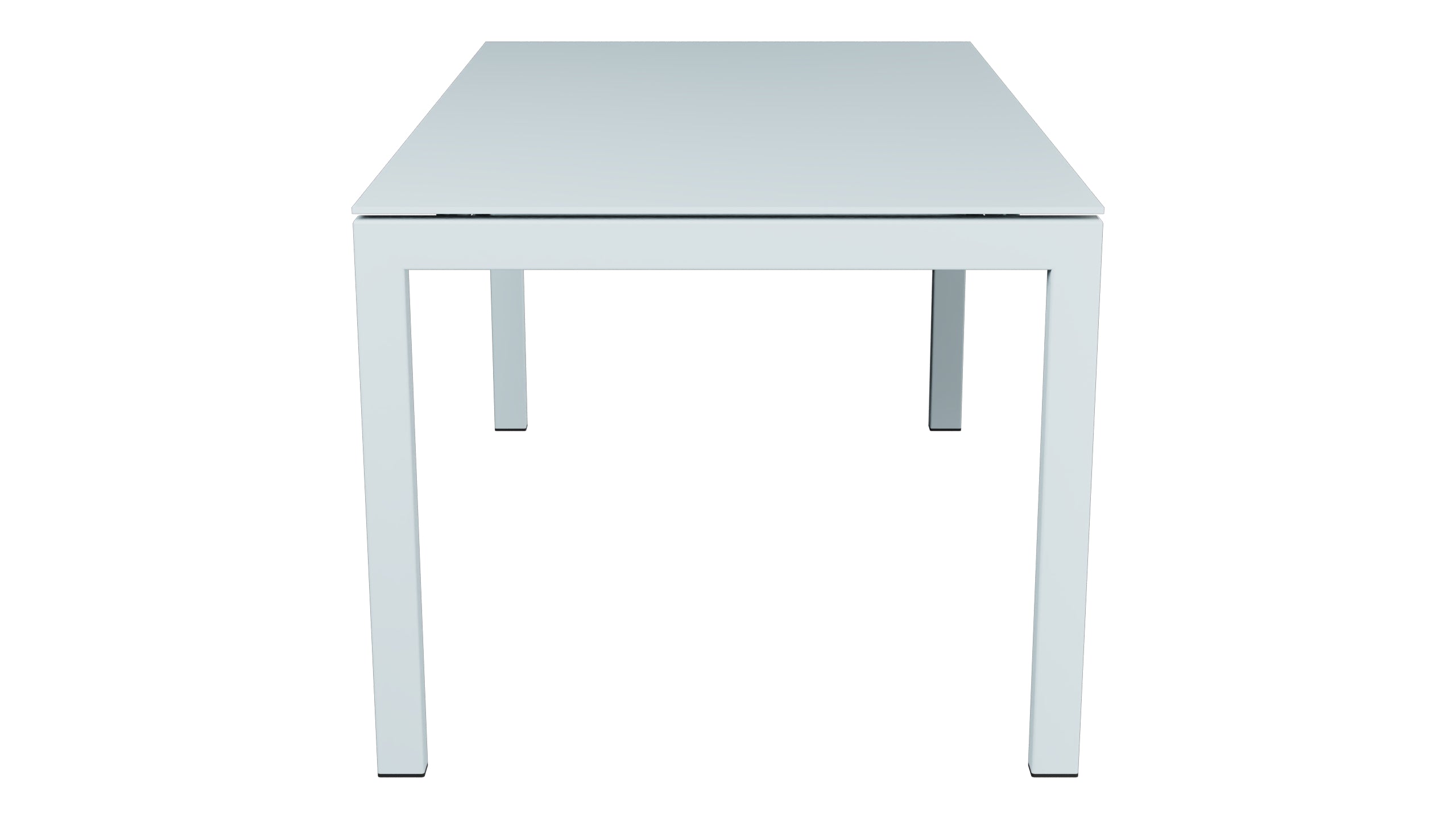 Luzern Glasfaser-Gartentisch 160/220x90 ausziehbar in Pastellblau präsentiert im Onlineshop von KAQTU Design AG. Gartentisch ist von Schaffner