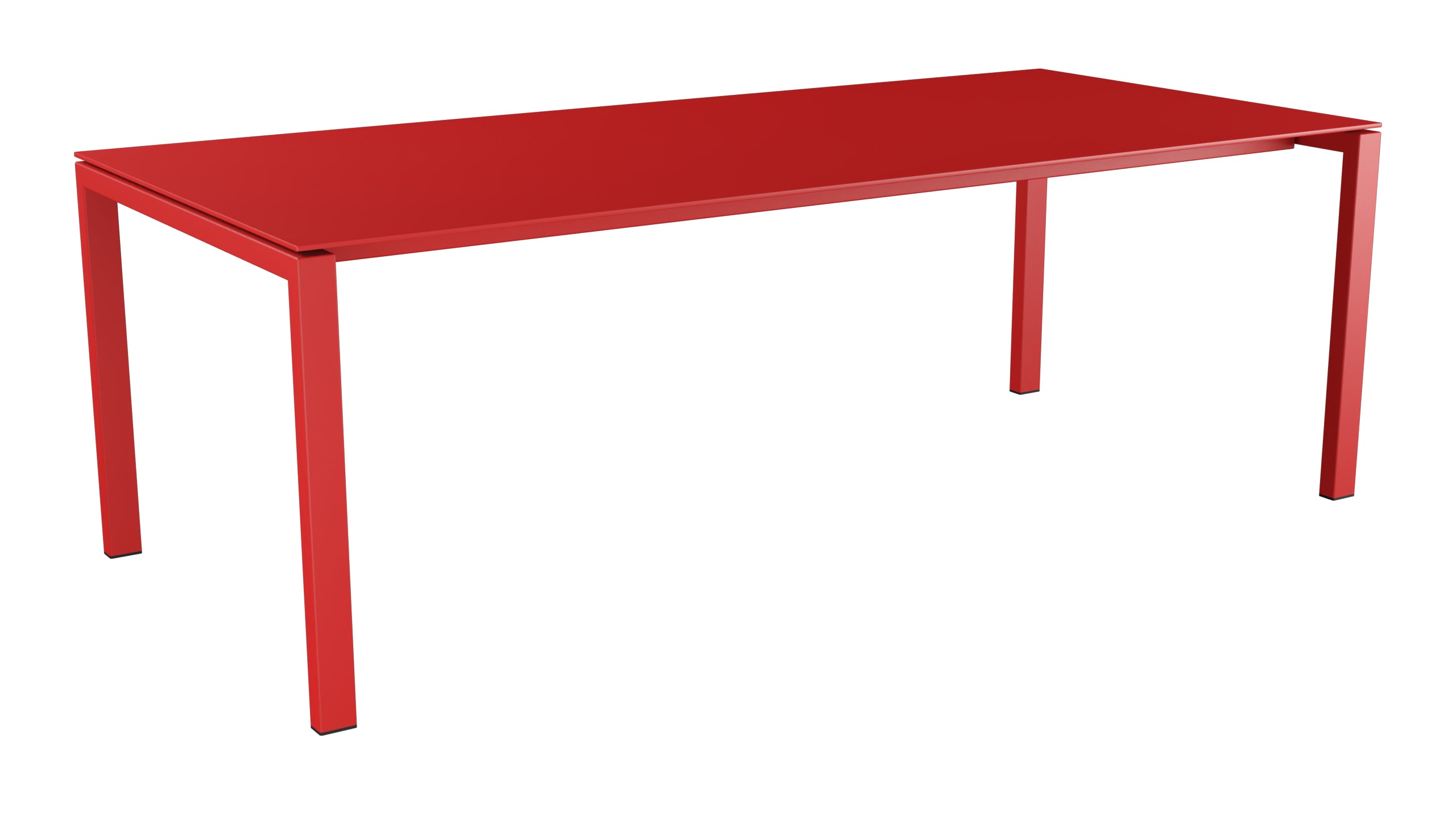 Luzern Glasfaser-Gartentisch 220x100 in Rot präsentiert im Onlineshop von KAQTU Design AG. Gartentisch ist von Schaffner