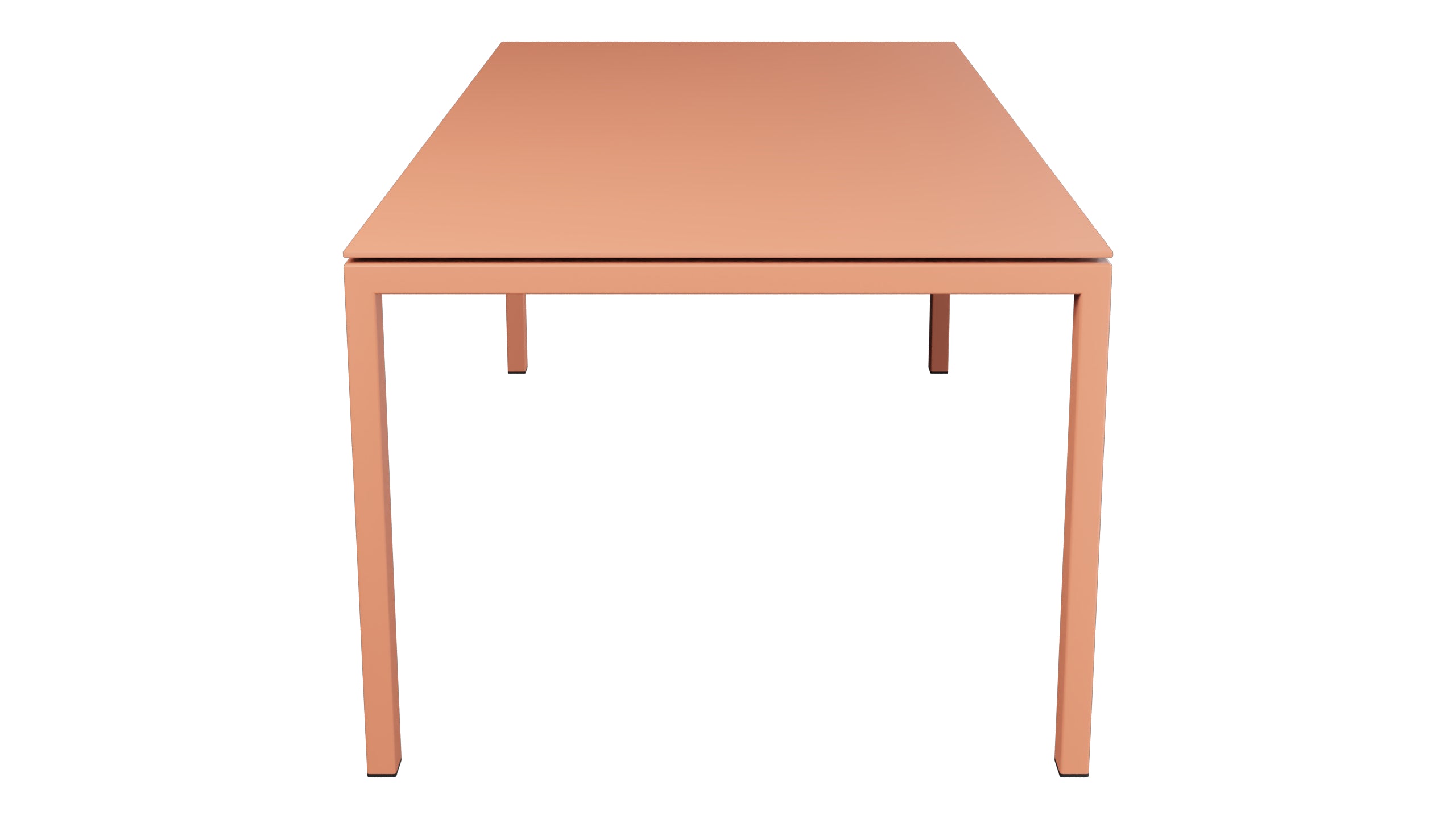 Luzern Glasfaser-Gartentisch 220x100 in Pastellterracotta präsentiert im Onlineshop von KAQTU Design AG. Gartentisch ist von Schaffner