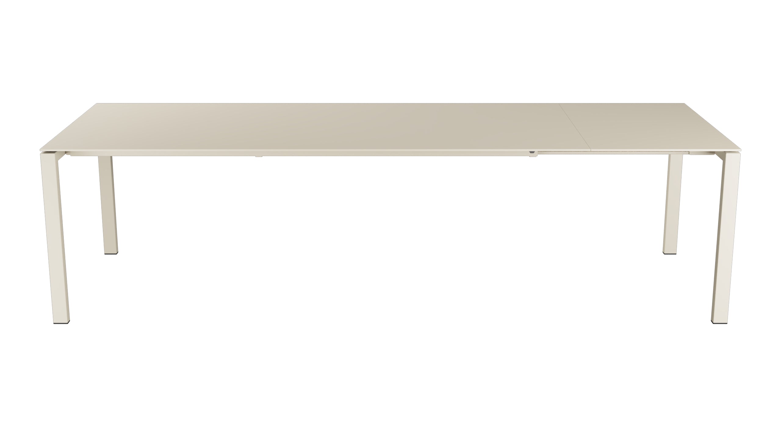 Luzern Glasfaser-Gartentisch 220/280x100 ausziehbar in Pastellsand präsentiert im Onlineshop von KAQTU Design AG. Gartentisch ist von Schaffner