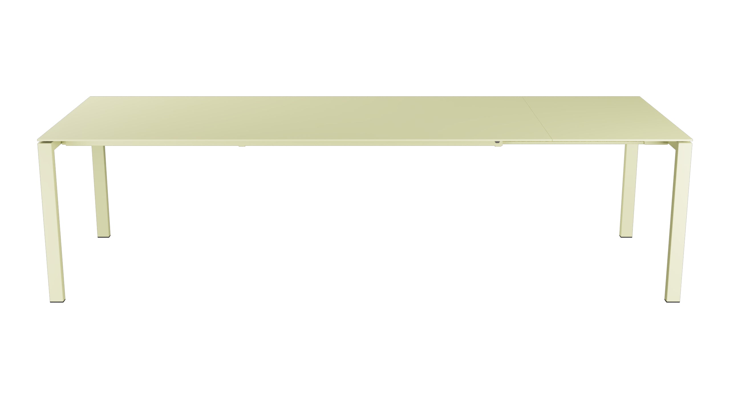 Luzern Glasfaser-Gartentisch 220/280x100 ausziehbar in Buchsbaumgelb präsentiert im Onlineshop von KAQTU Design AG. Gartentisch ist von Schaffner