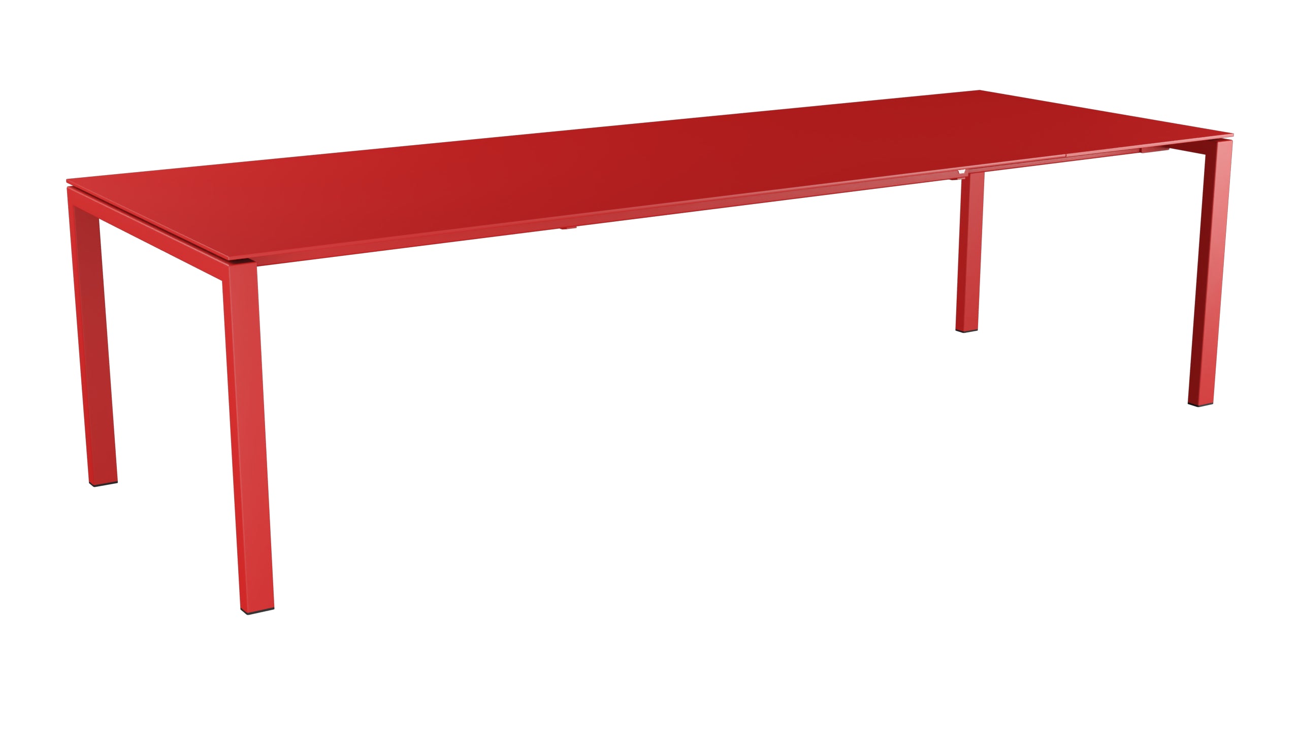Luzern Glasfaser-Gartentisch 220/280x100 ausziehbar in Rot präsentiert im Onlineshop von KAQTU Design AG. Gartentisch ist von Schaffner