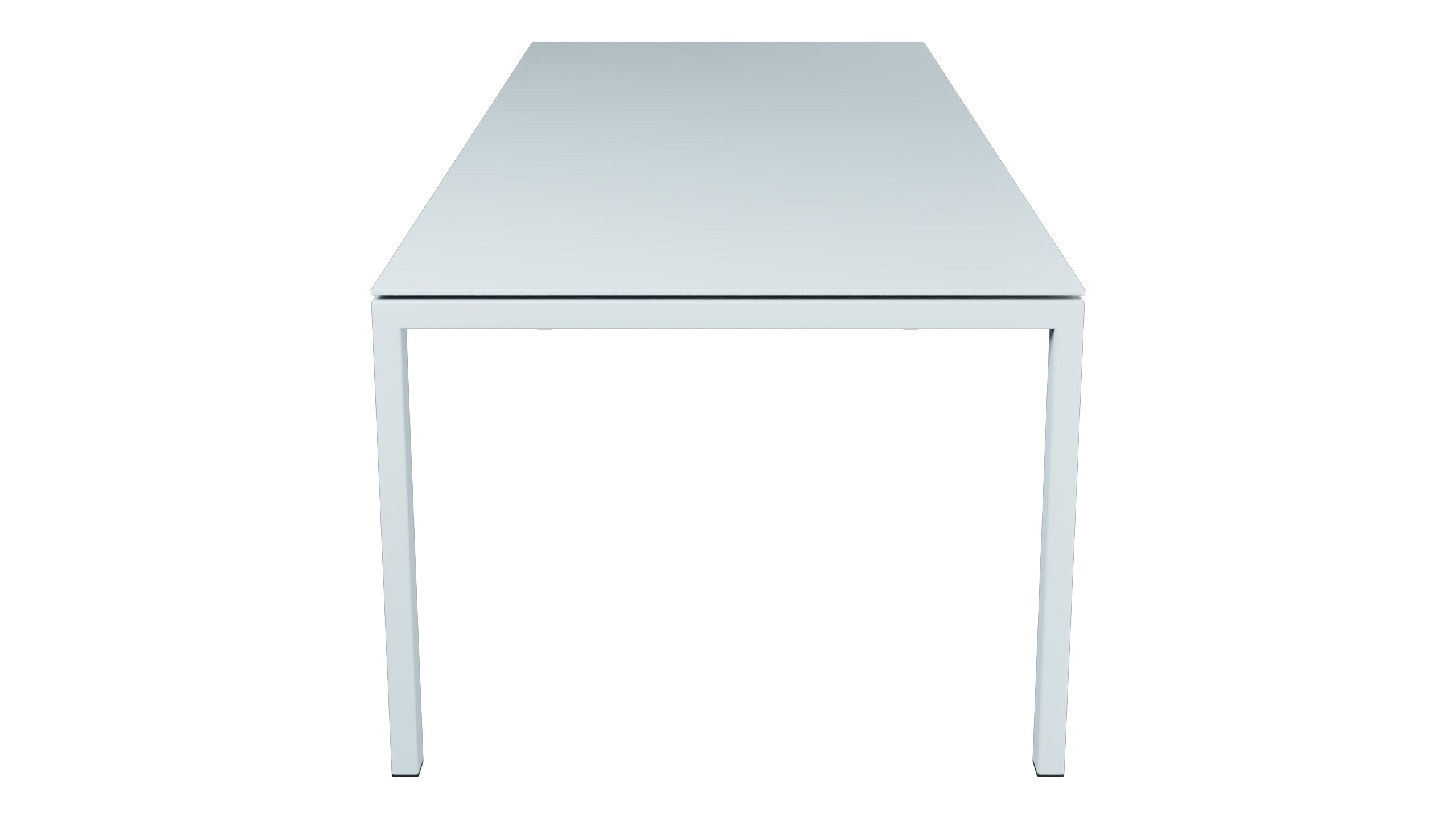 Luzern Glasfaser-Gartentisch 220/280x100 ausziehbar in Pastellblau präsentiert im Onlineshop von KAQTU Design AG. Gartentisch ist von Schaffner